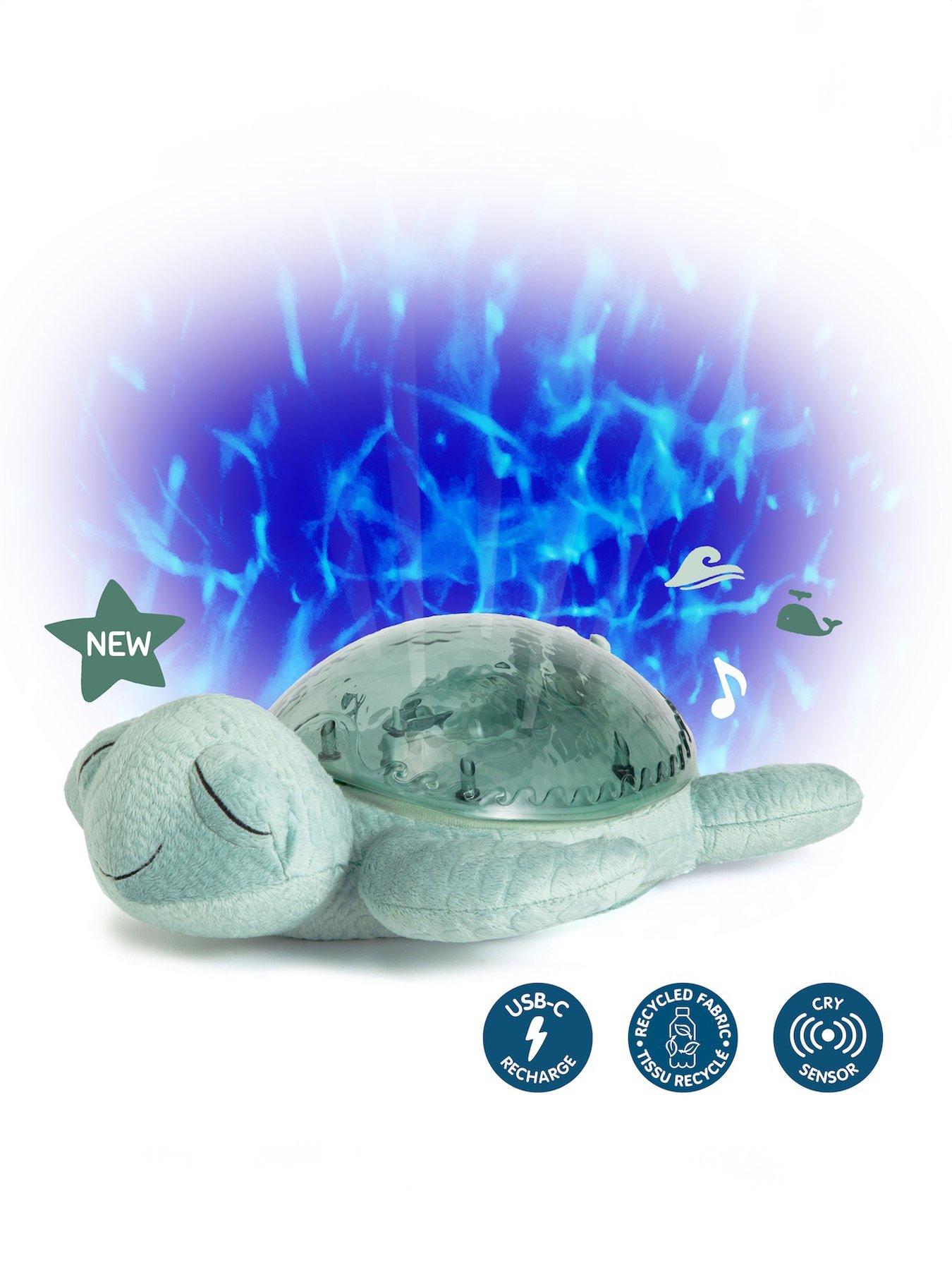 Image 1 of 7 of cloud.b Tranquil Turtle Green USB C Rechargeable Nightlight Ocean Projector Sleeping Aid