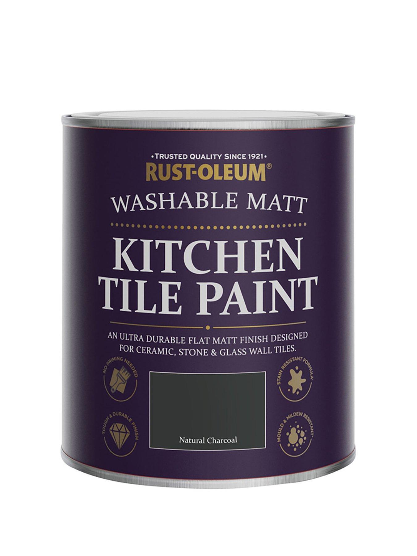 Image 6 of 6 of Rust-Oleum Rust-oleum Kitchen Tile Paint Ntrl Charcoal Matt 750ml