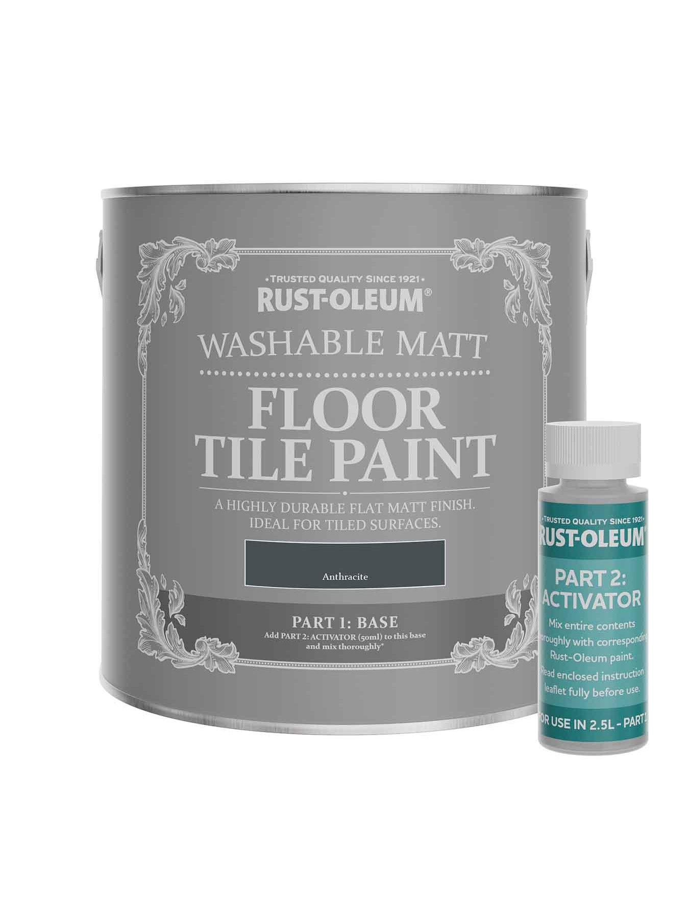 Image 6 of 6 of Rust-Oleum Rust-oleum Floor Tile Paint Anthracite Matt 2.5l