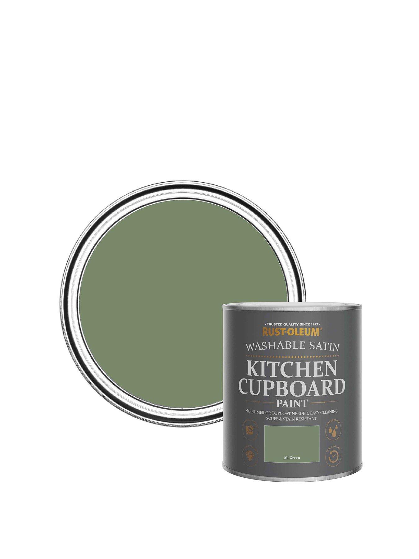 Rust-Oleum Washable Satin Finish Kitchen Cupboard Paint in All Green