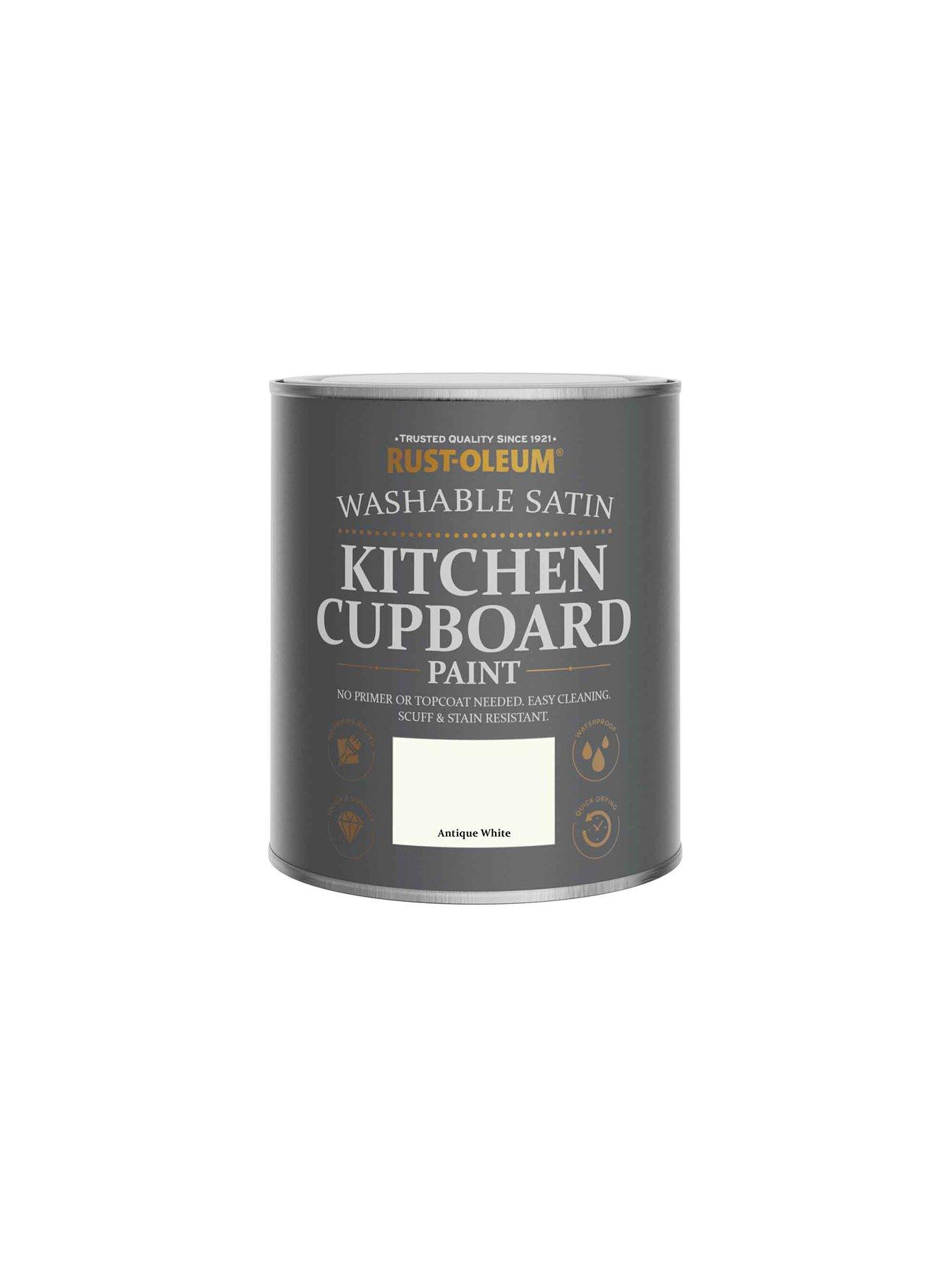 Image 5 of 5 of Rust-Oleum Rust-oleum Kitchen Cupboard Paint Antique White Satin 750ml