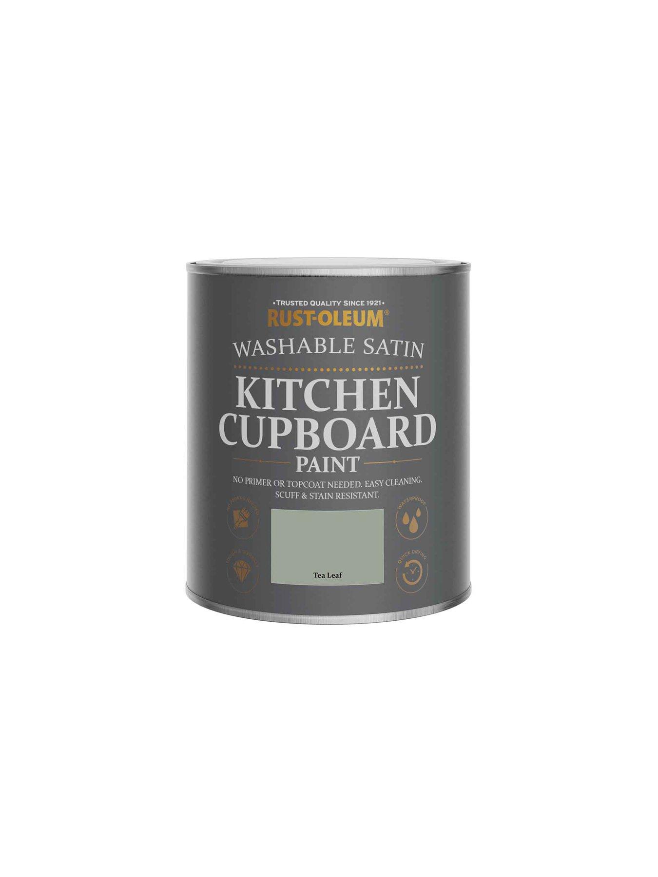 Image 5 of 5 of Rust-Oleum Rust-oleum Kitchen Cupboard Paint Tea Leaf Satin 750ml