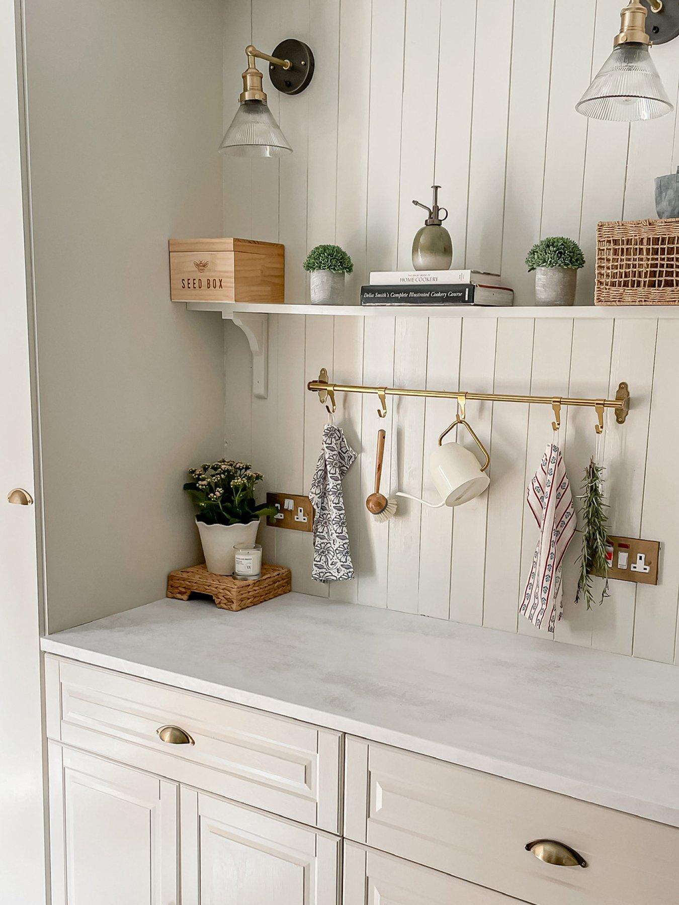 Image 2 of 6 of Rust-Oleum Washable Satin Finish Kitchen Cupboard Paint in Oyster&nbsp;