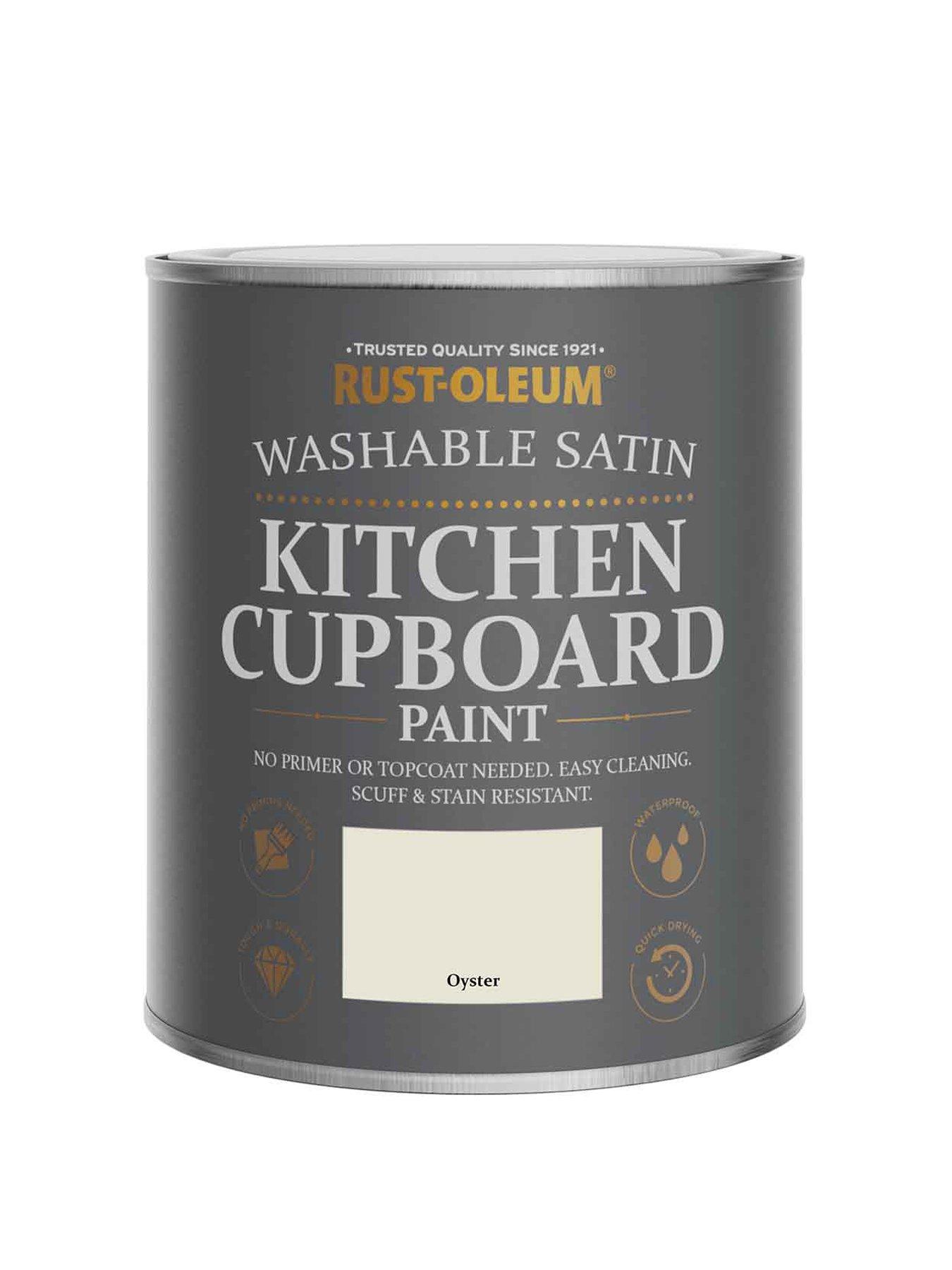 Image 6 of 6 of Rust-Oleum Washable Satin Finish Kitchen Cupboard Paint in Oyster&nbsp;