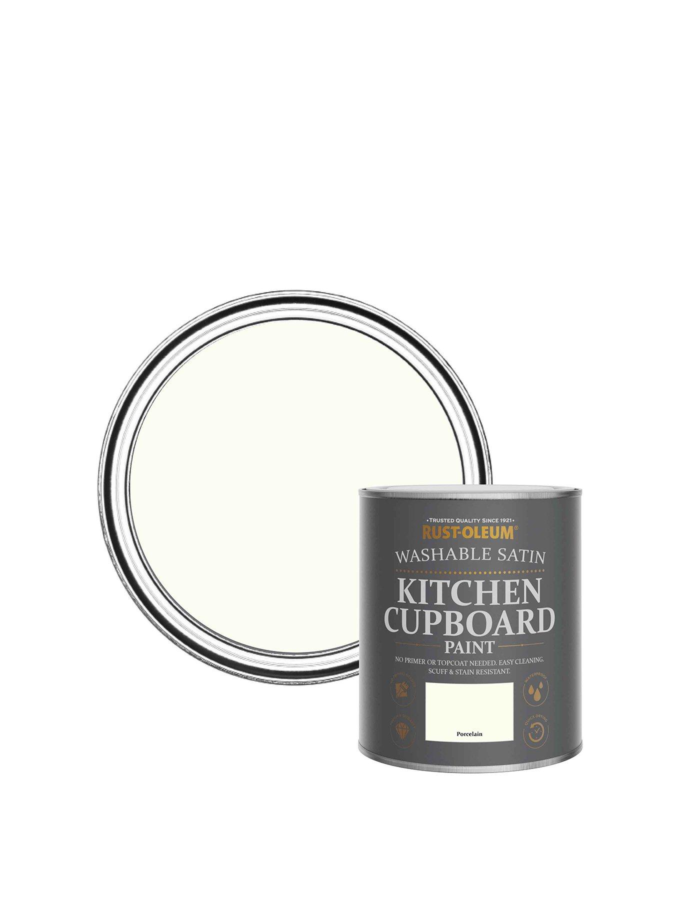 Rust-Oleum Washable Satin Finish Kitchen Cupboard Paint in Porcelain