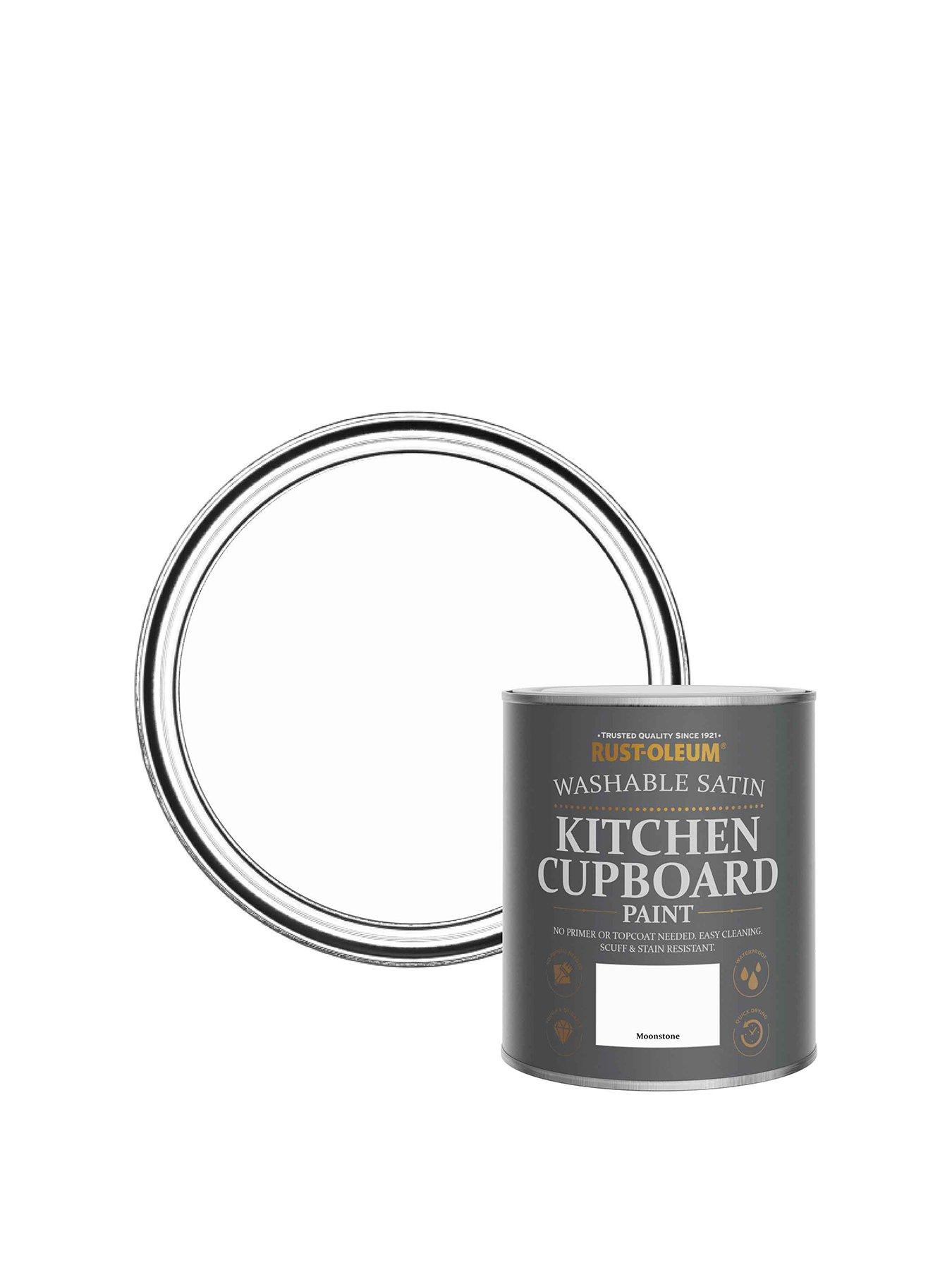 Image 1 of 5 of Rust-Oleum Washable Satin Finish Kitchen Cupboard Paint in Moonstone