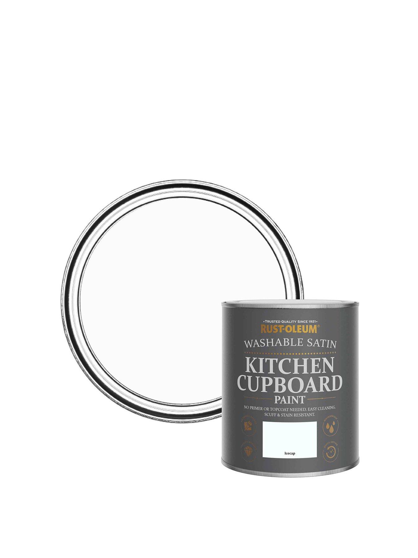 Rust-Oleum Satin Finish Kitchen Cupboard Paint in Icecap – 750 ml Tin