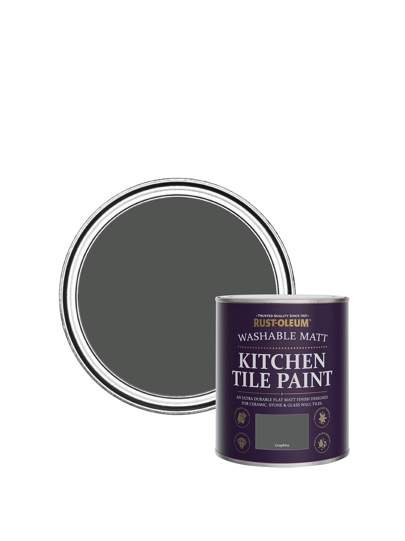 Rust-Oleum Rust-oleum Kitchen Tile Paint Graphite Matt 750ml