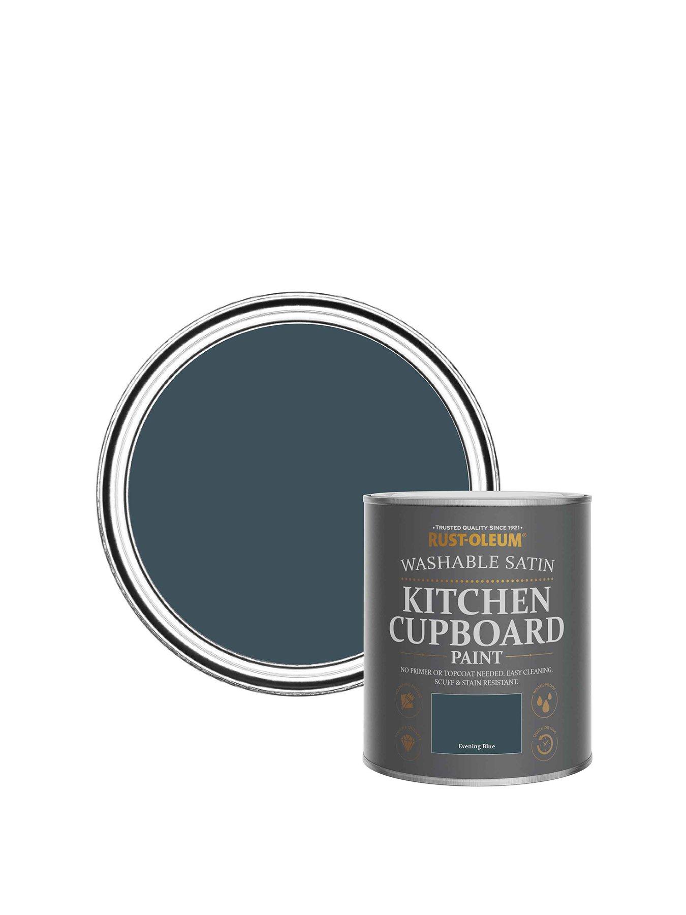 Rust-Oleum Washable Satin Finish Kitchen Cupboard Paint in Evening Blue