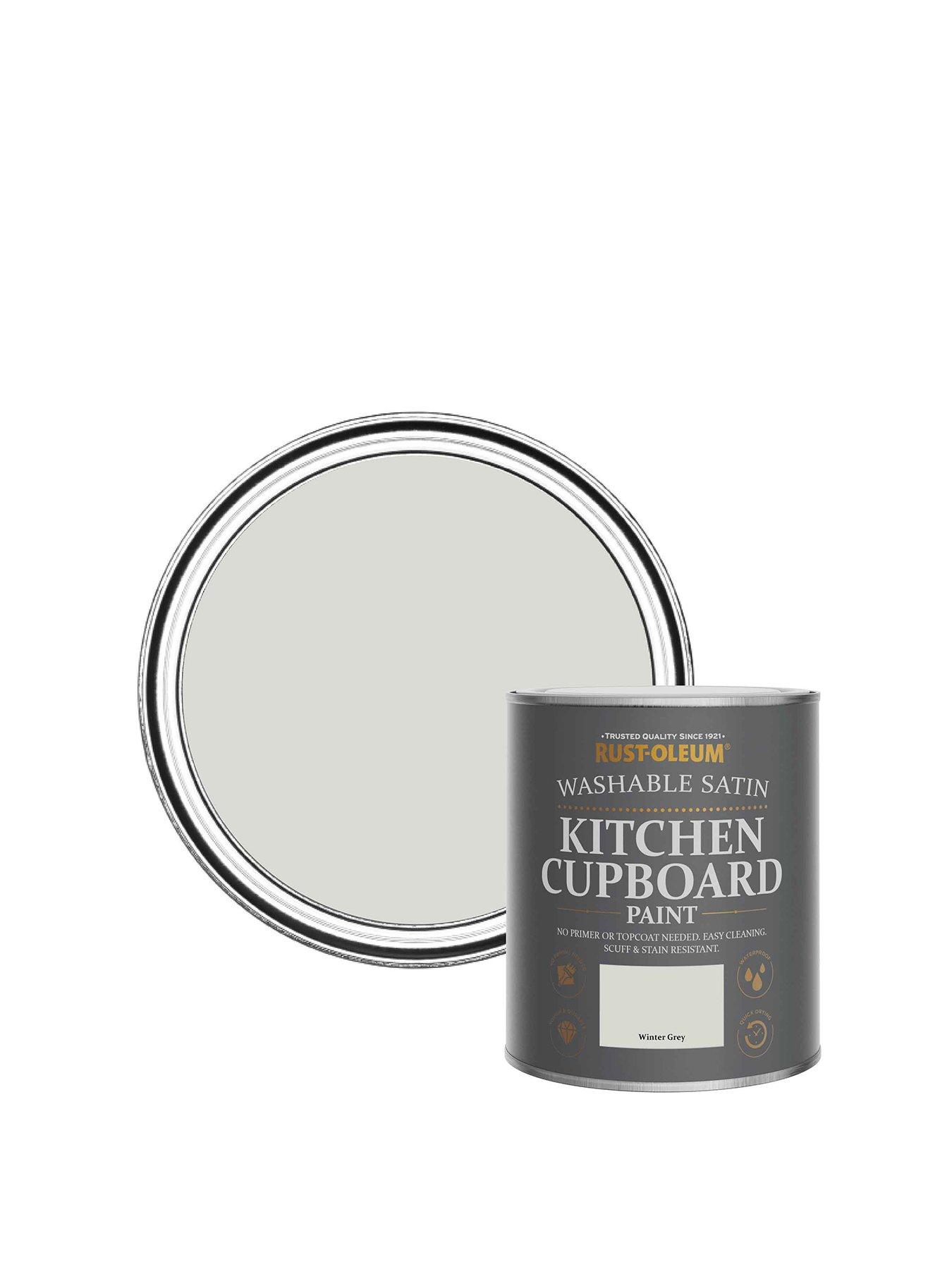 Rust-Oleum Rust-oleum Kitchen Cupboard Paint Winter Grey Satin 750ml