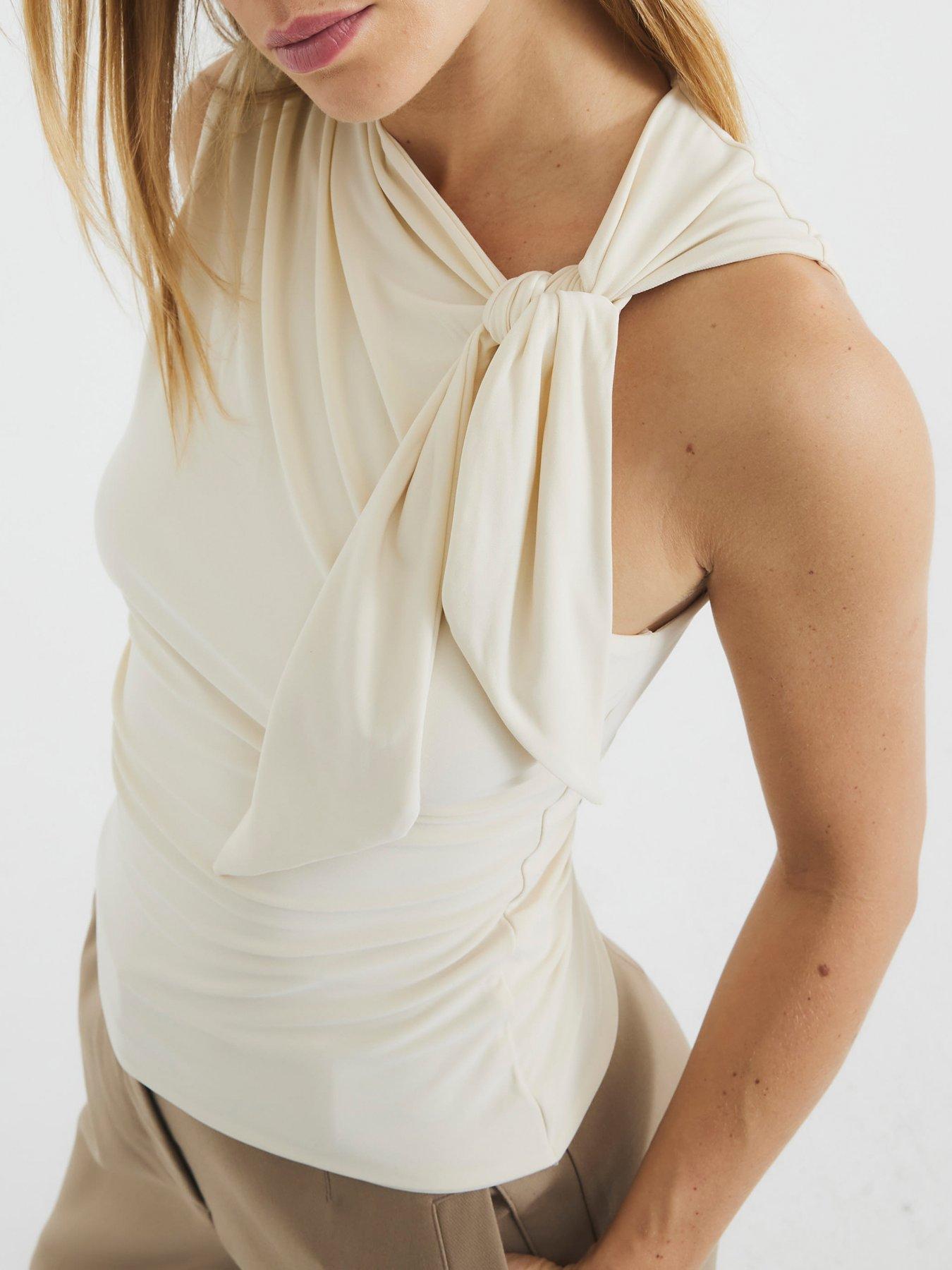 river-island-knot-detail-drape-top-creamoutfit