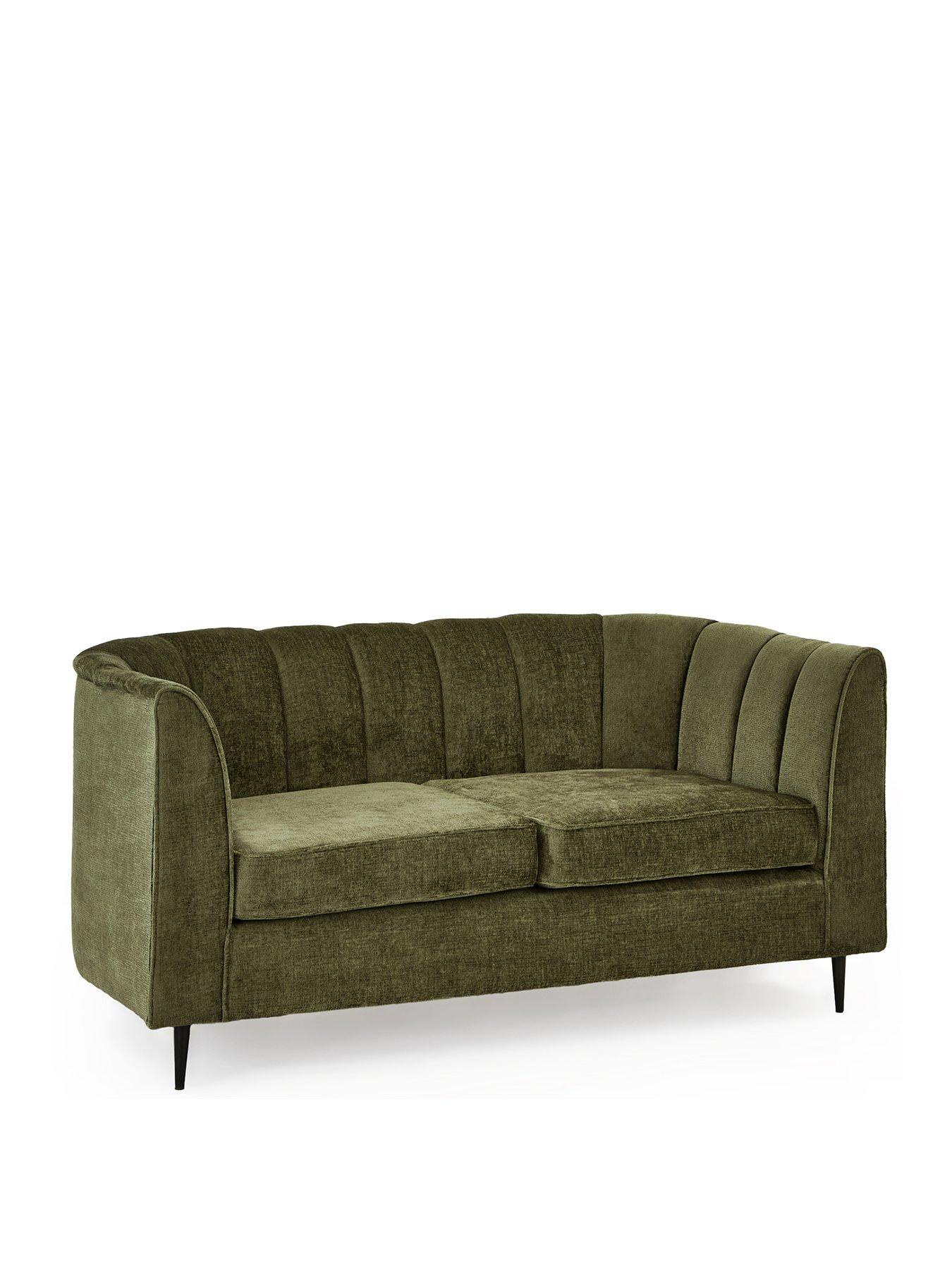 Image 3 of 7 of The Very Collection Guild 2 Seater Fabric Sofa - Olive