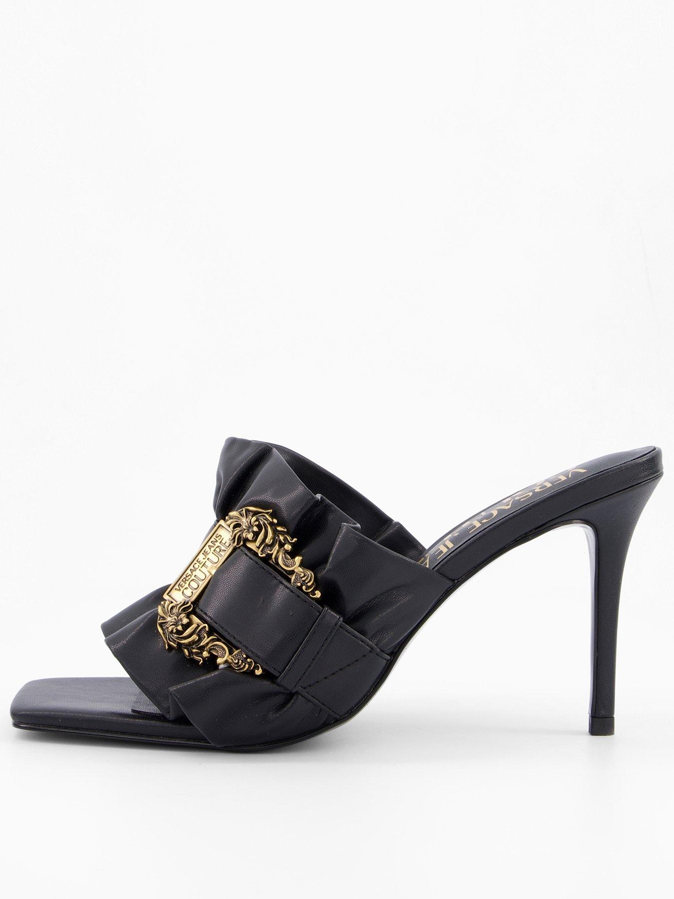 versace-jeans-couture-ruffle-buckle-heeled-mules-black