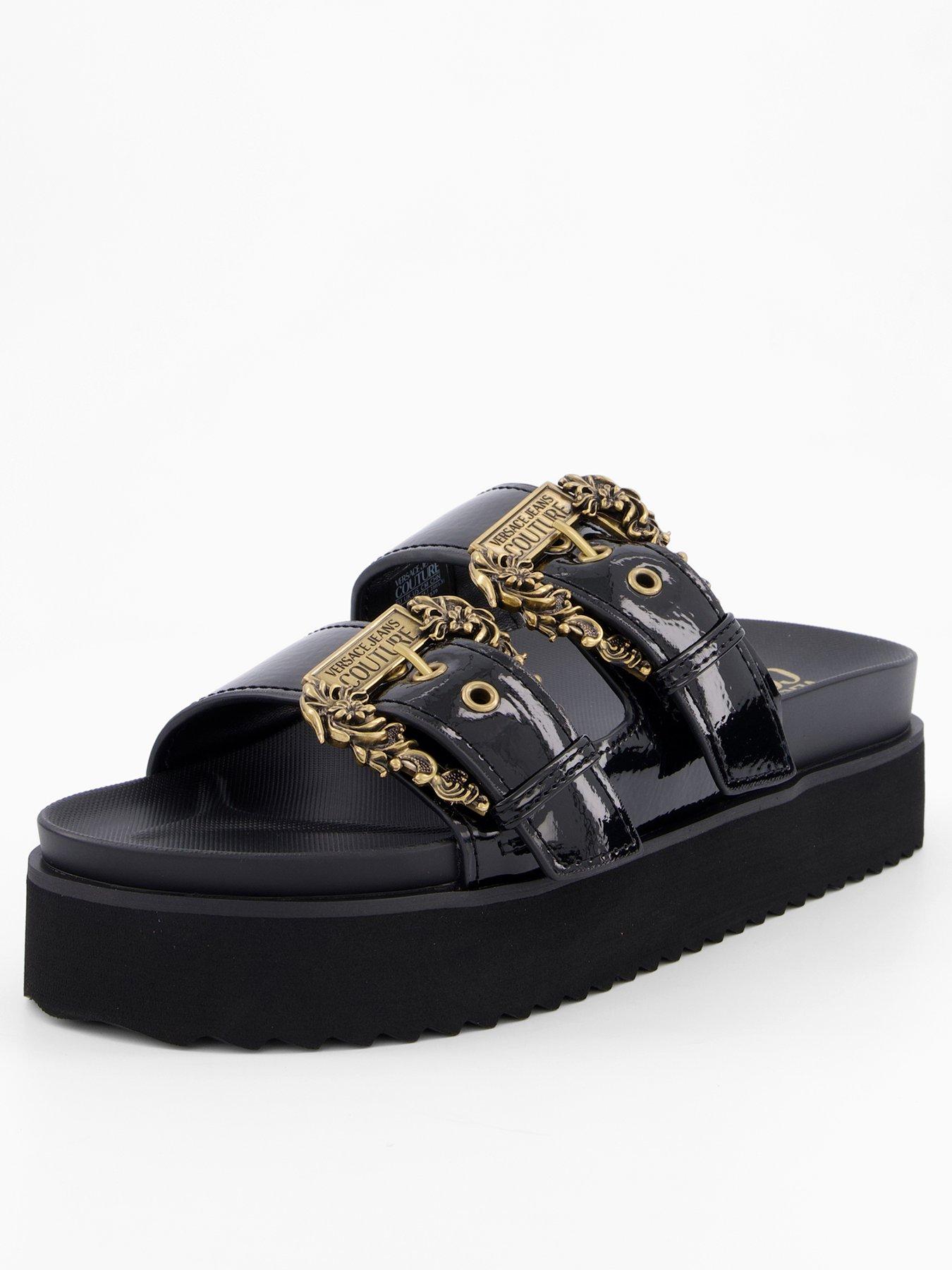 undefined Versace Double Strap Buckle Sandal