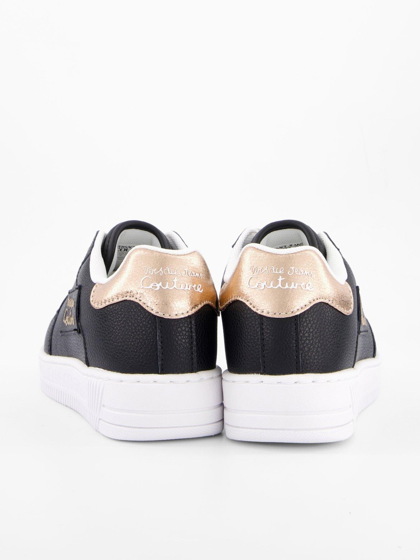 Image 6 of 7 of Versace Jeans Couture Script Logo Sneakers - Black