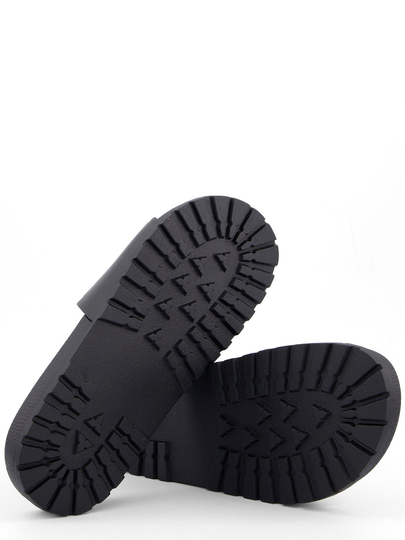 Image 4 of 6 of Versace Jeans Couture Script Logo Slider - Black