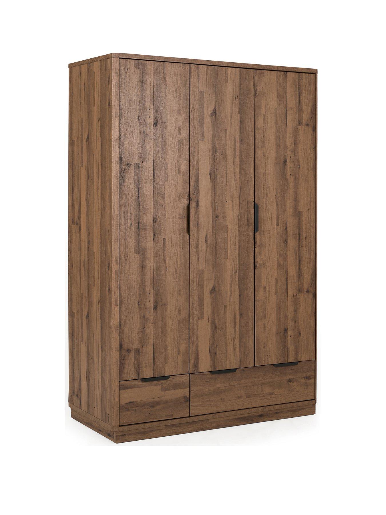 Image 3 of 7 of Very Home Harlem 3 Door, 2 Drawer Wardrobe - Mid Oak Effect - FSC&reg; Certified