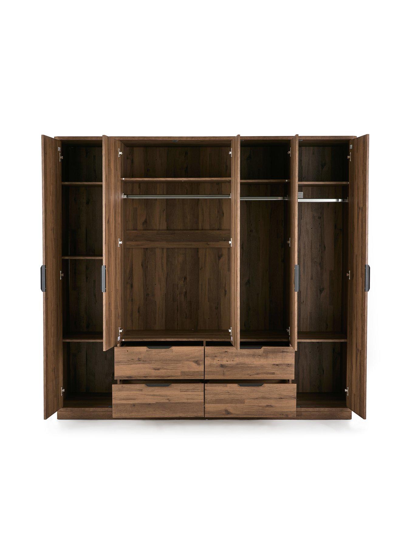 the-very-collection-harlem-5nbspdoor-4-drawer-wardrobe-mid-oak-effect-fscreg-certifiedoutfit