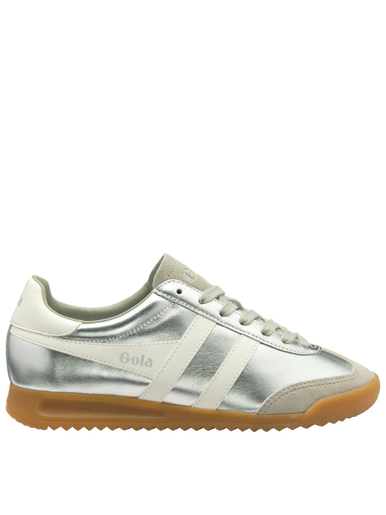 Image 1 of 5 of Gola Women's Torpedo Glimmer Trainers - Silver/Off White