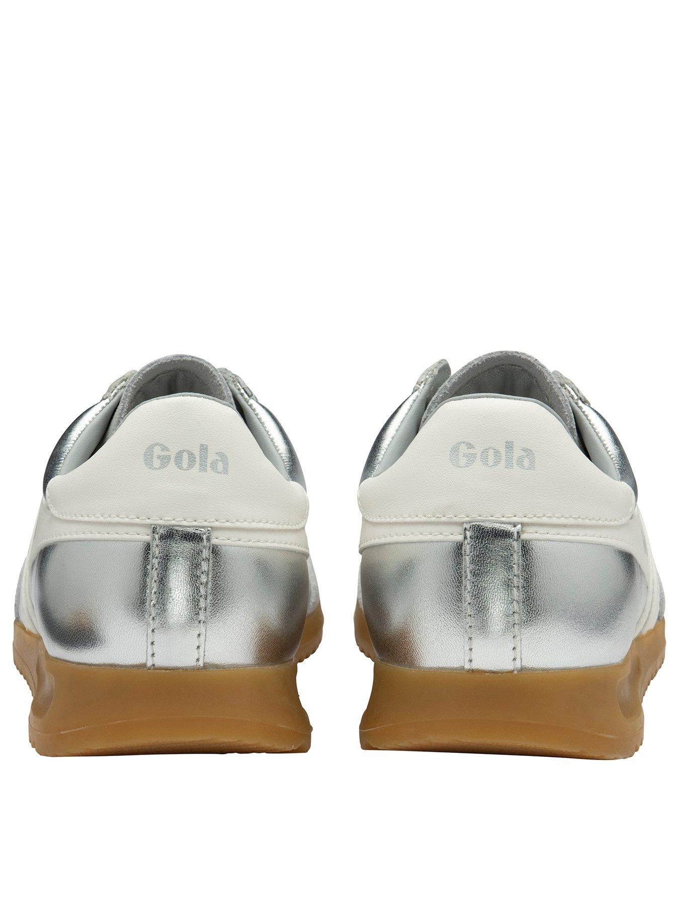 Image 3 of 5 of Gola Women's Torpedo Glimmer Trainers - Silver/Off White
