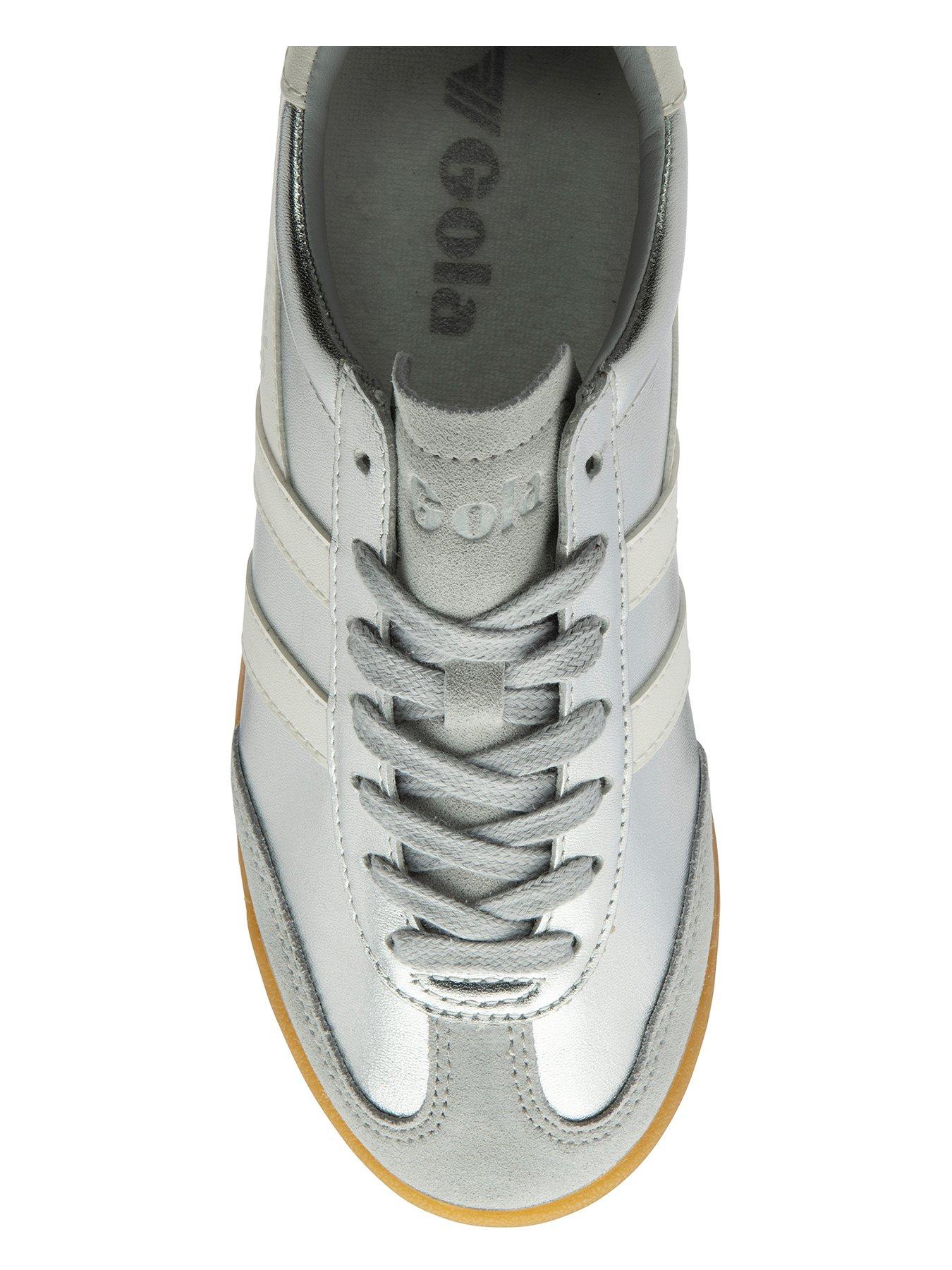 Image 4 of 5 of Gola Women's Torpedo Glimmer Trainers - Silver/Off White
