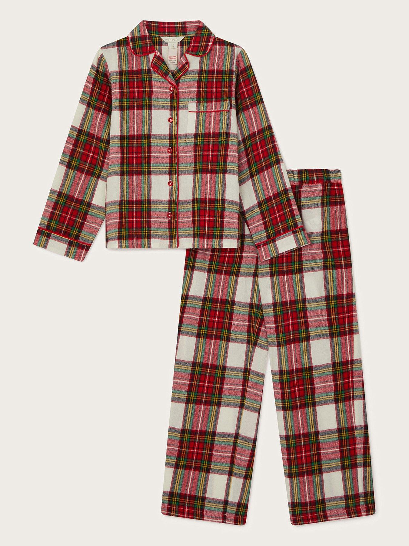 monsoon-kids-unisex-tartan-print-long-pyjamas-set-multi