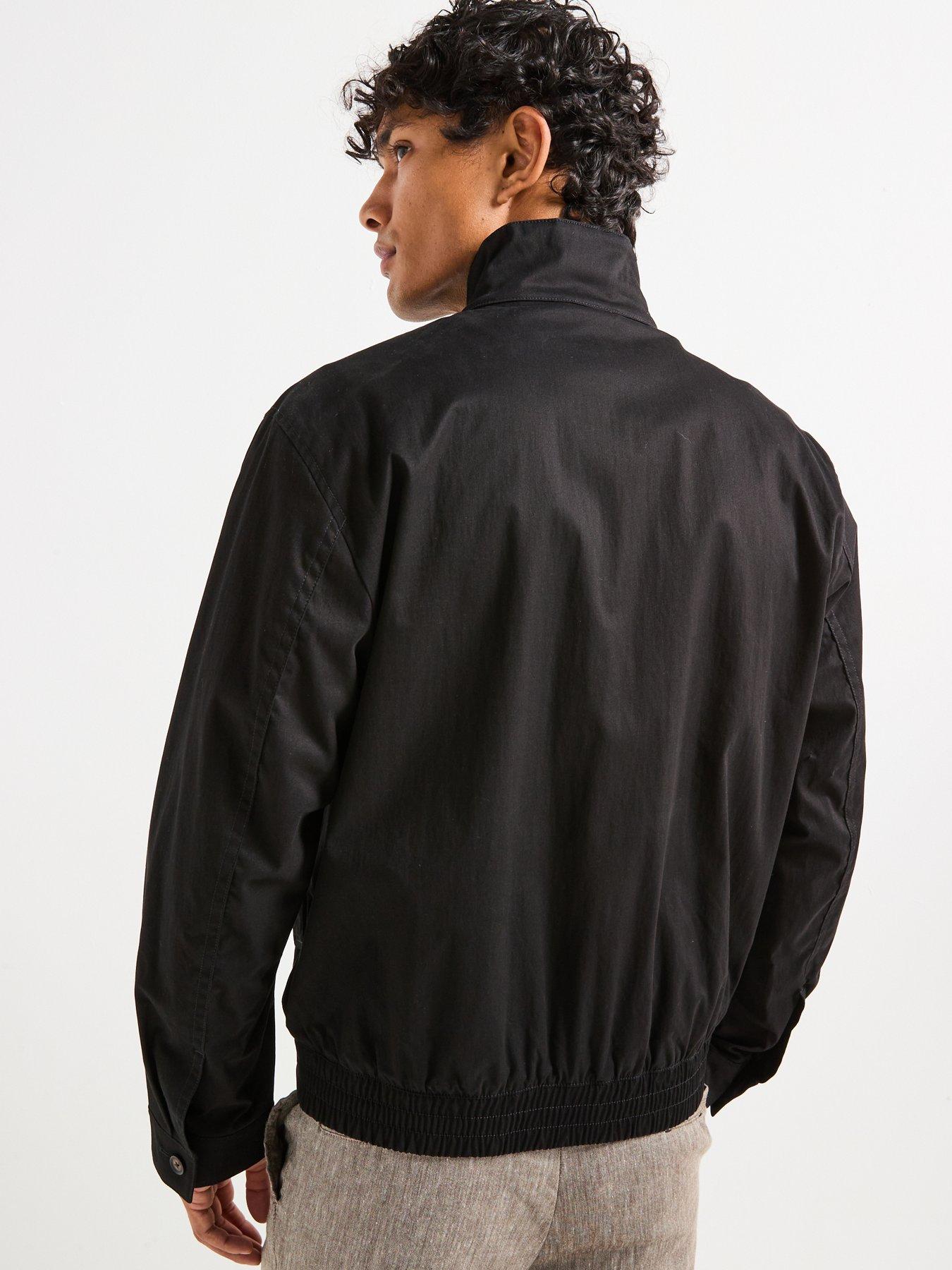 Image 2 of 6 of BOSS H-Coiner2 Regular Fit Classic Harrington Jacket - Black