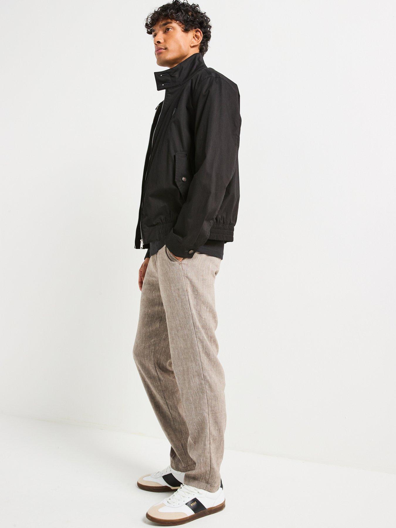 Image 6 of 6 of BOSS H-Coiner2 Regular Fit Classic Harrington Jacket - Black