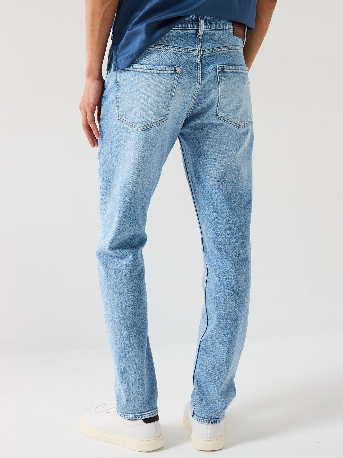 Image 2 of 6 of BOSS C-Delaware Modern Authentic Slim Fit Jeans- Light Blue