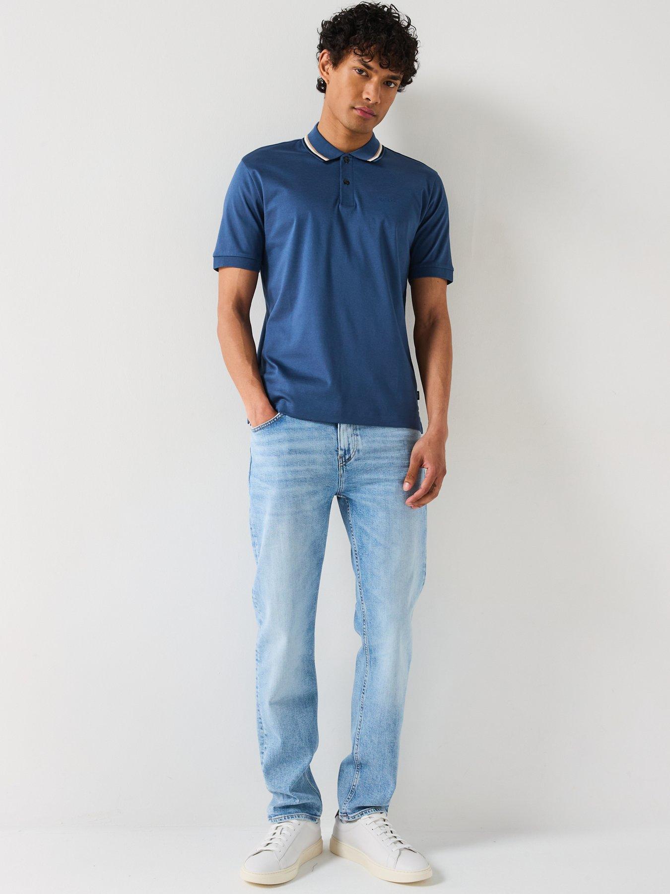 Image 3 of 6 of BOSS C-Delaware Modern Authentic Slim Fit Jeans- Light Blue