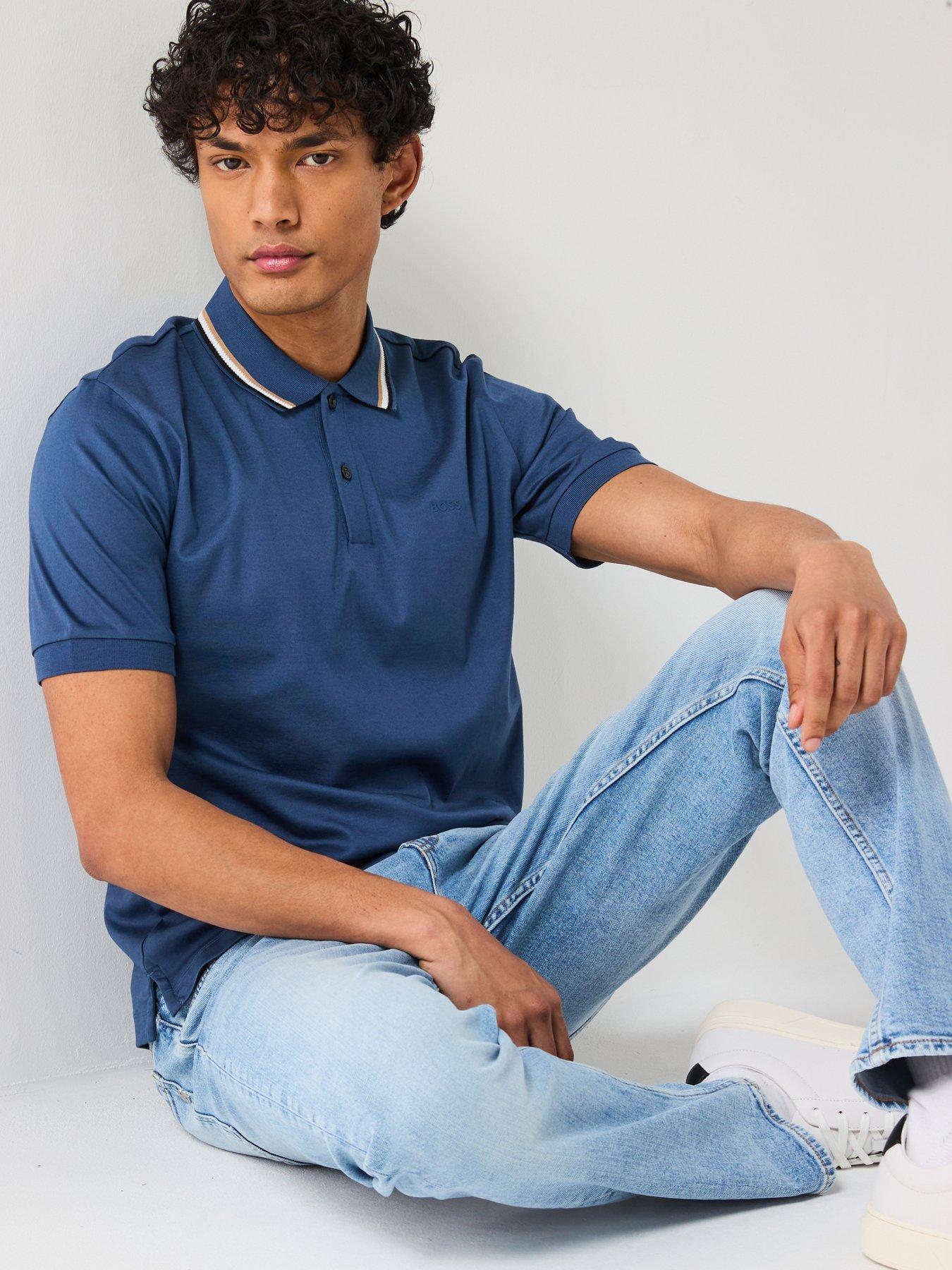 Image 4 of 6 of BOSS C-Delaware Modern Authentic Slim Fit Jeans- Light Blue