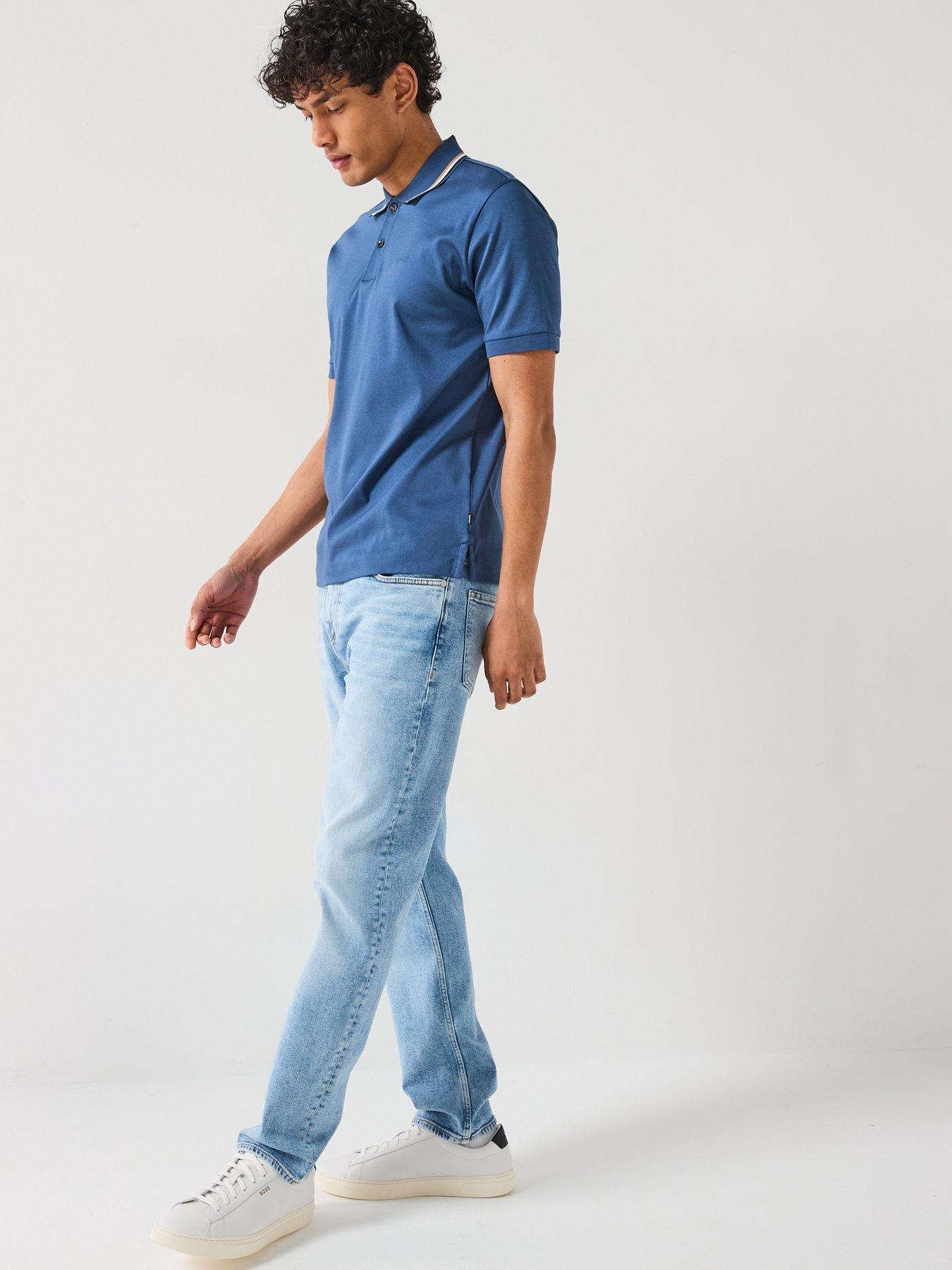 Image 6 of 6 of BOSS C-Delaware Modern Authentic Slim Fit Jeans- Light Blue