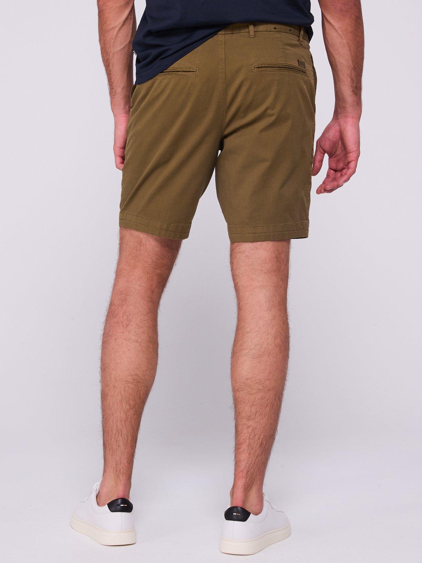 Image 2 of 6 of BOSS H-Slice Slim Fit Chino Shorts - Dark Green
