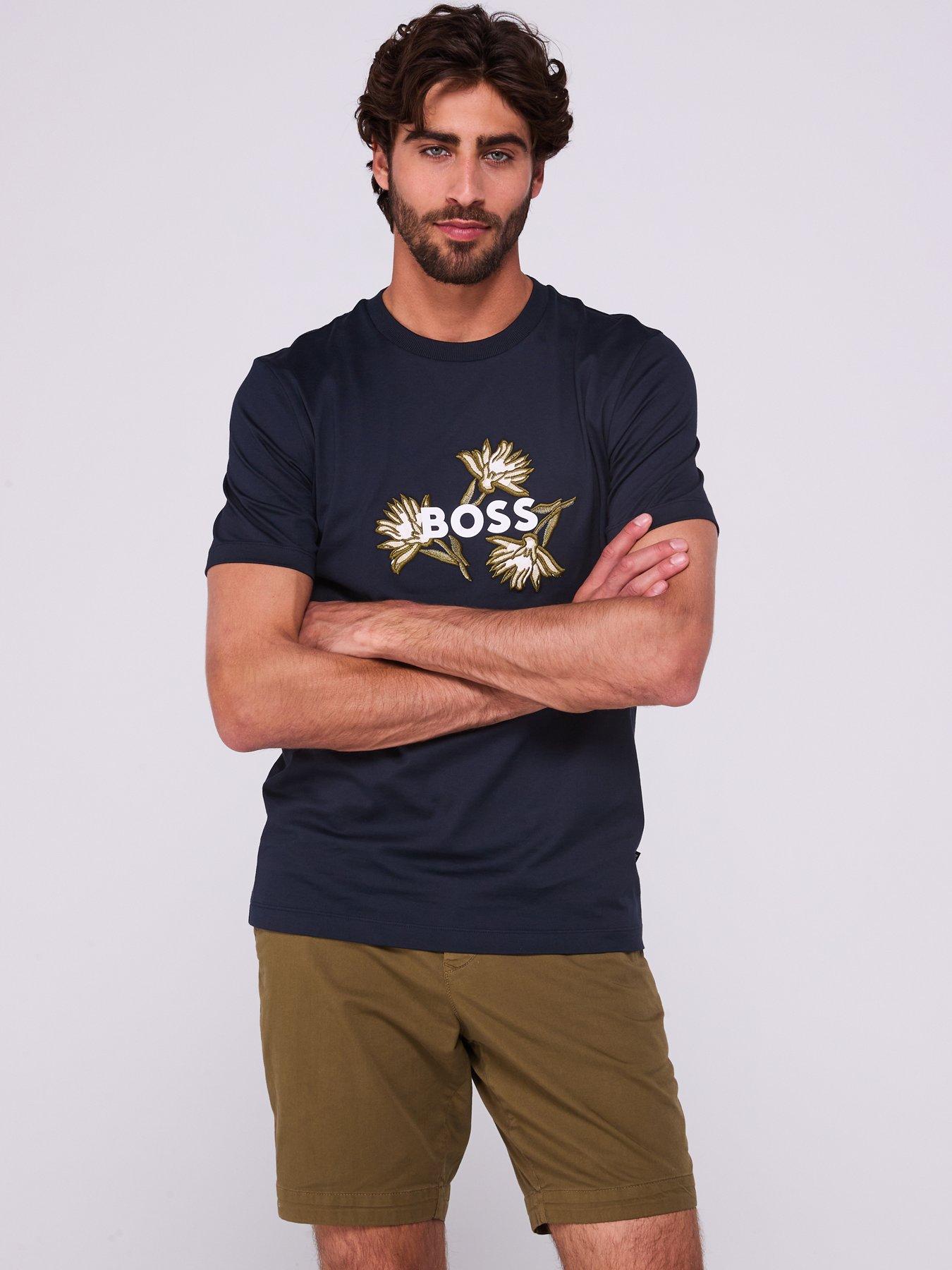 Image 5 of 6 of BOSS H-Slice Slim Fit Chino Shorts - Dark Green