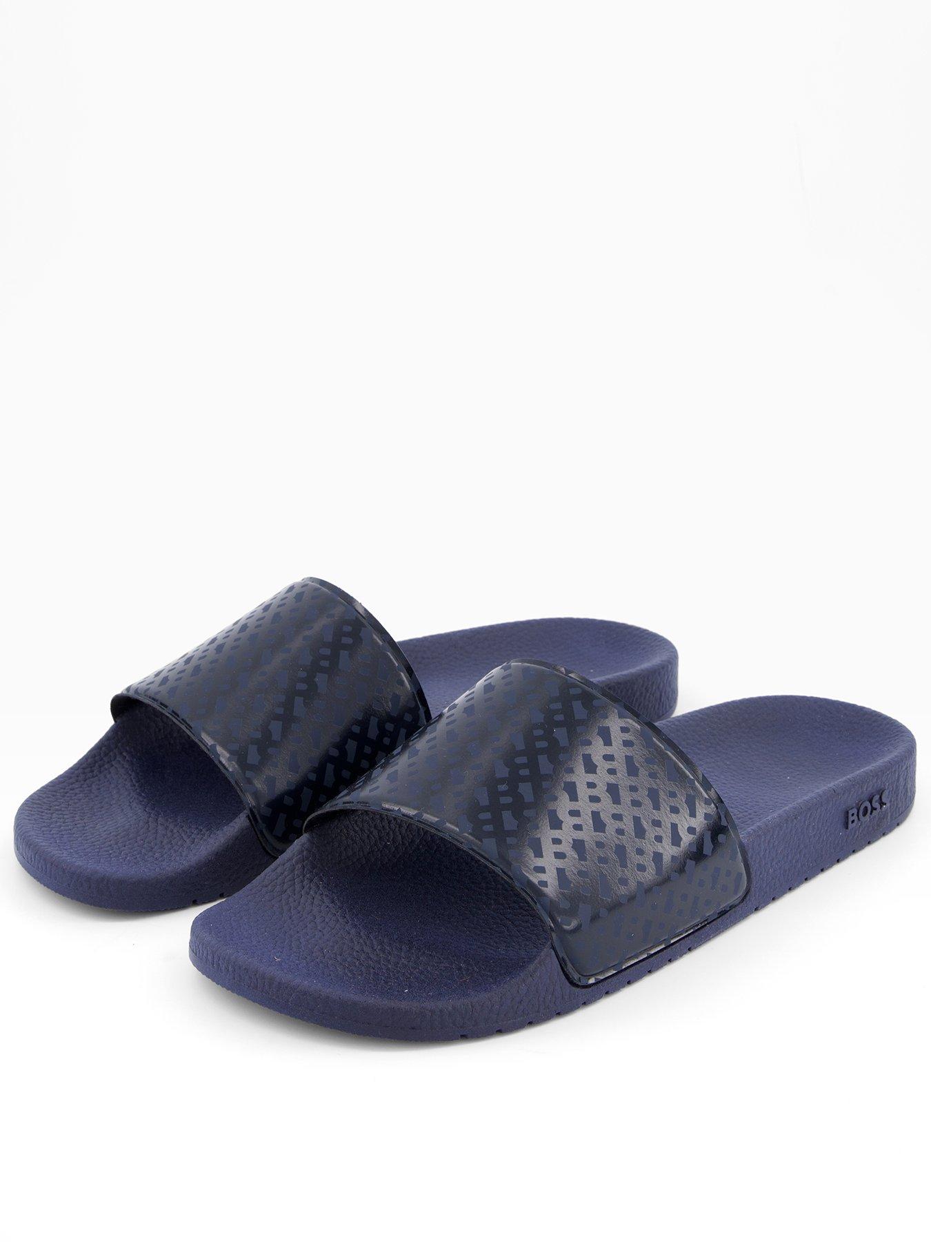 Image of BOSS Aryeh Sliders - Dark Blue