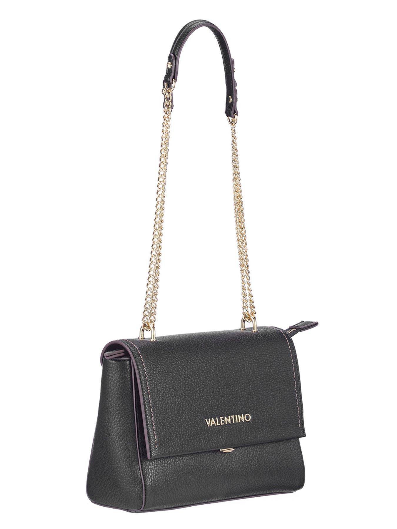 Image 2 of 5 of Valentino Samantha Front Flap Shoulder Bag - Black