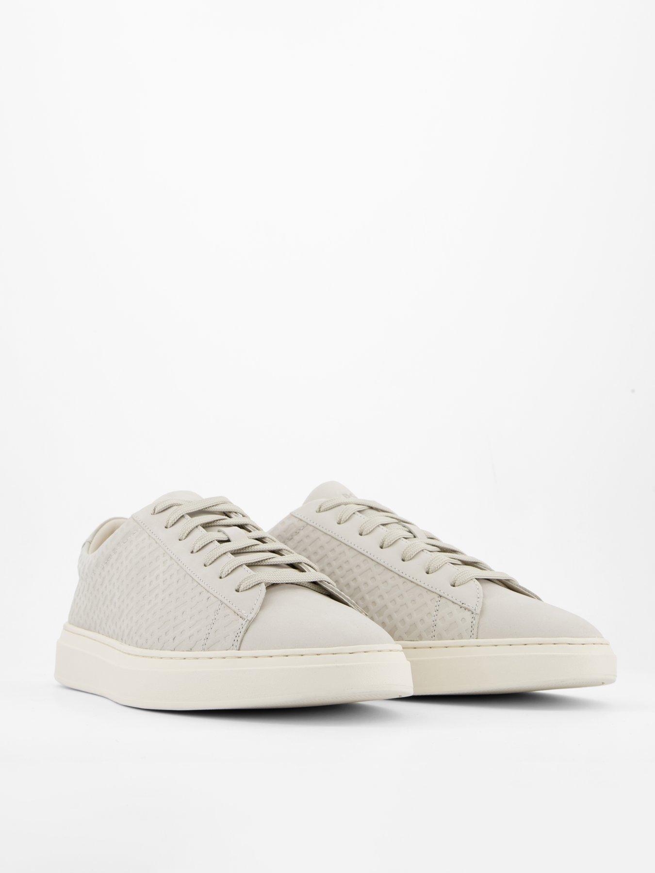 Image 6 of 7 of BOSS Kieran Tennis Leather Trainers - Medium Beige