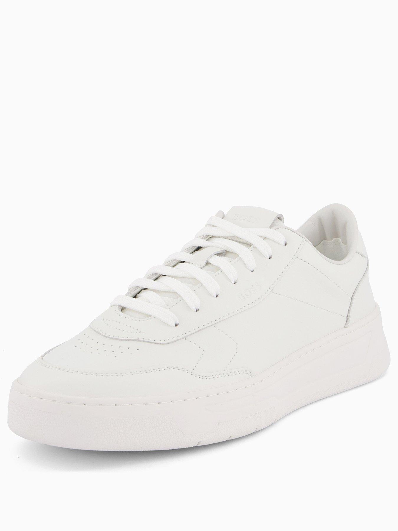 Image 2 of 7 of BOSS Baltimore Tennis Leather Trainer-s &nbsp;White