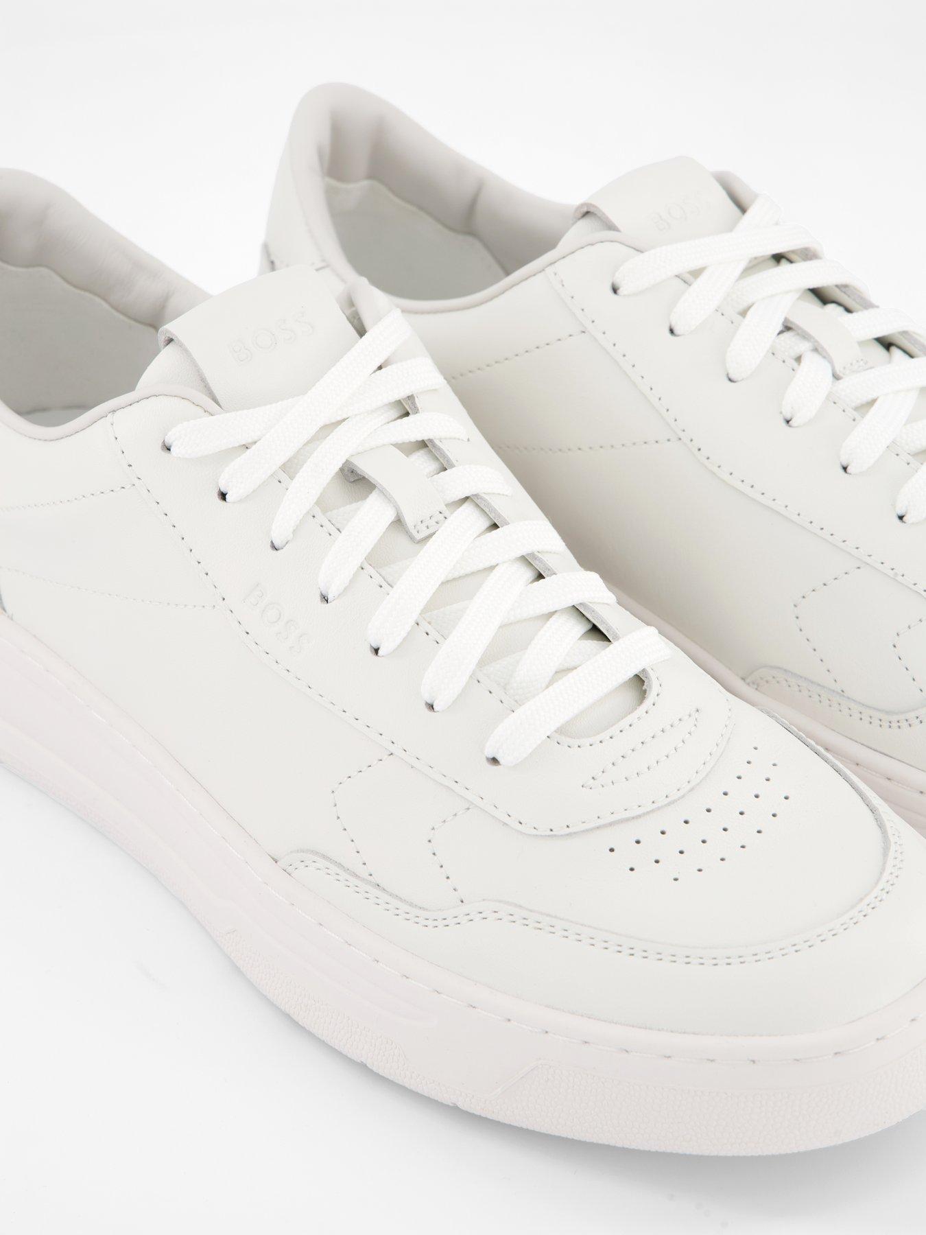 Image 5 of 7 of BOSS Baltimore Tennis Leather Trainer-s &nbsp;White