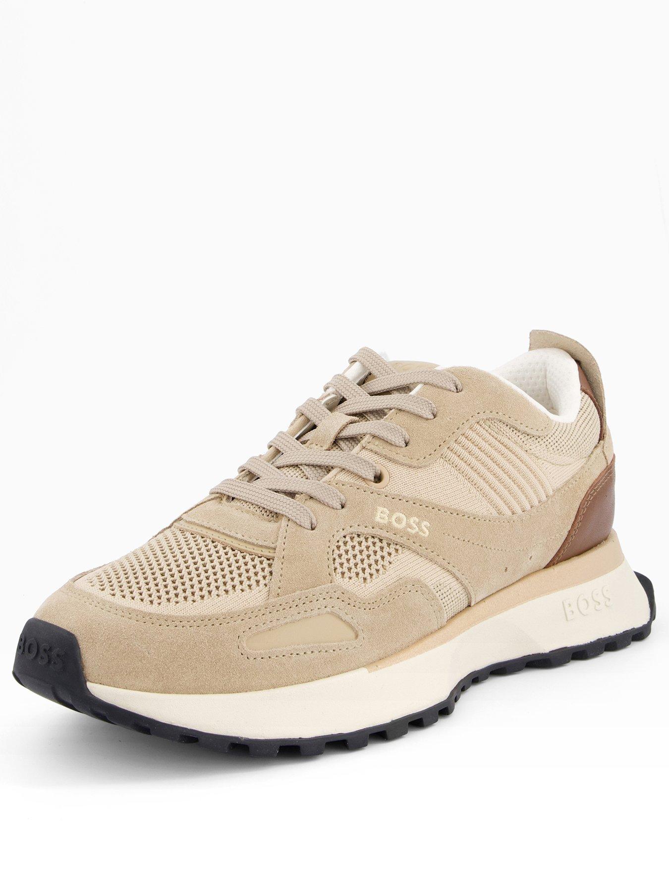Image 2 of 7 of BOSS Jonah Running Trainers - Open Beige