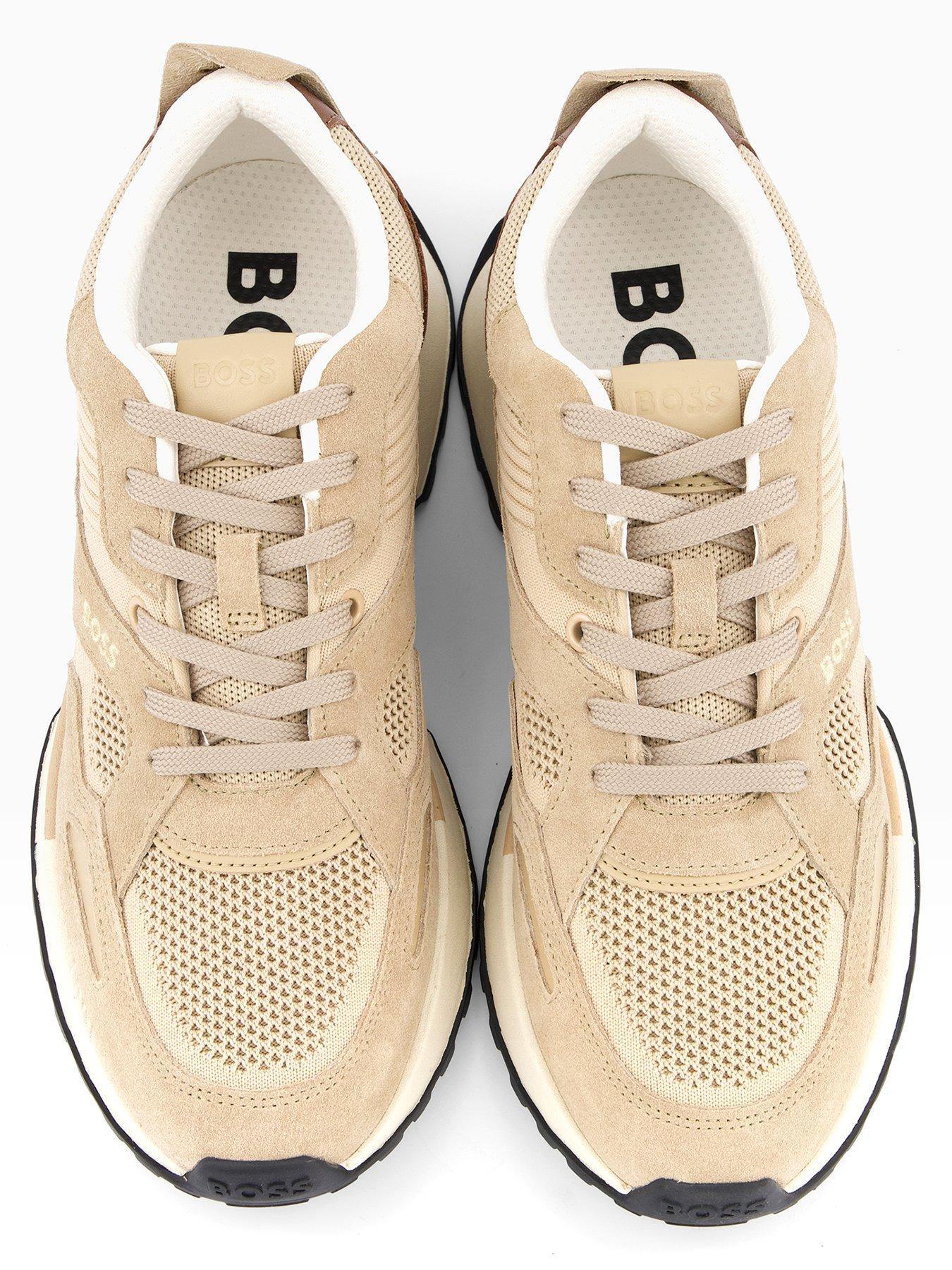 Image 3 of 7 of BOSS Jonah Running Trainers - Open Beige