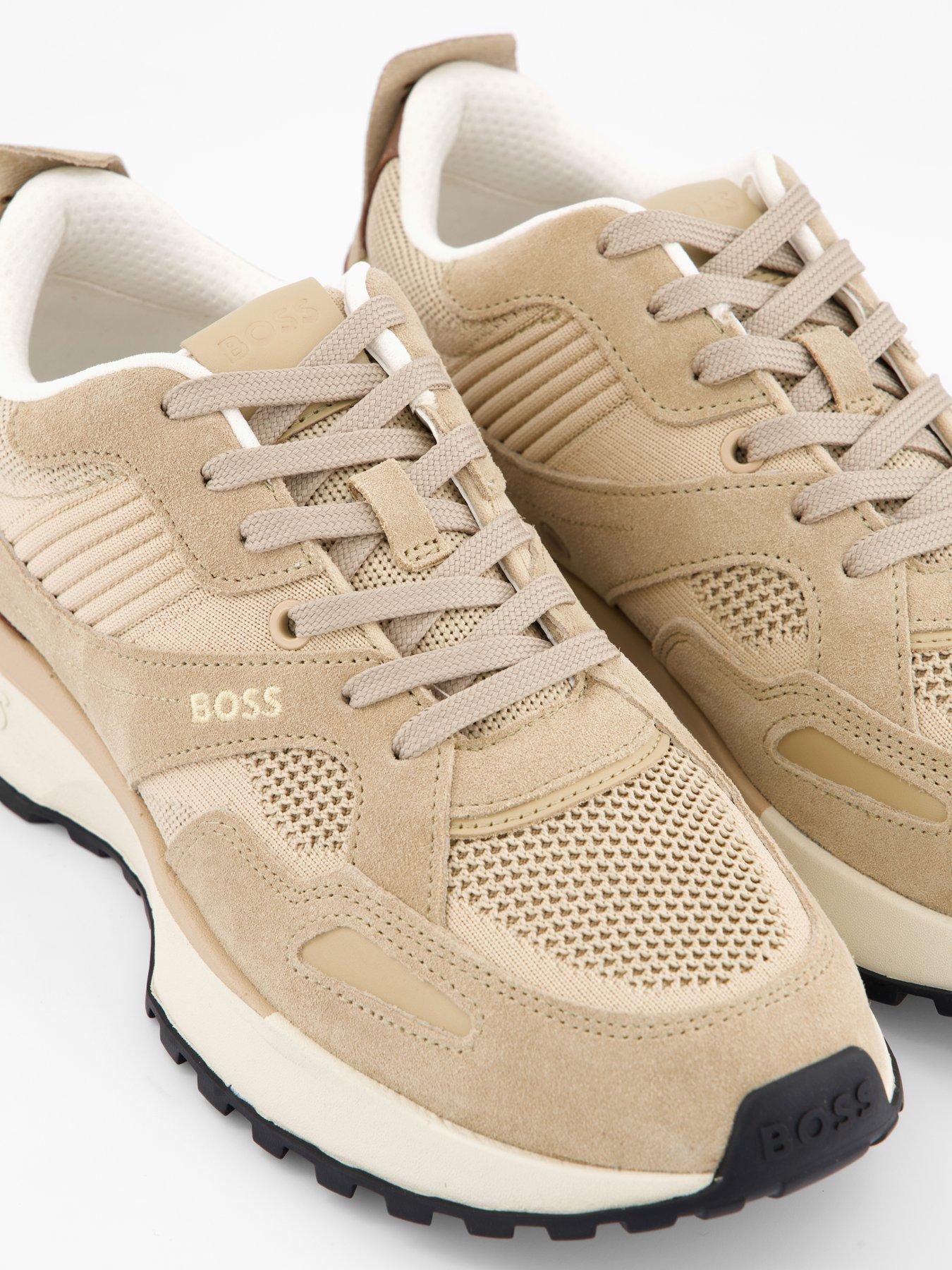 Image 5 of 7 of BOSS Jonah Running Trainers - Open Beige
