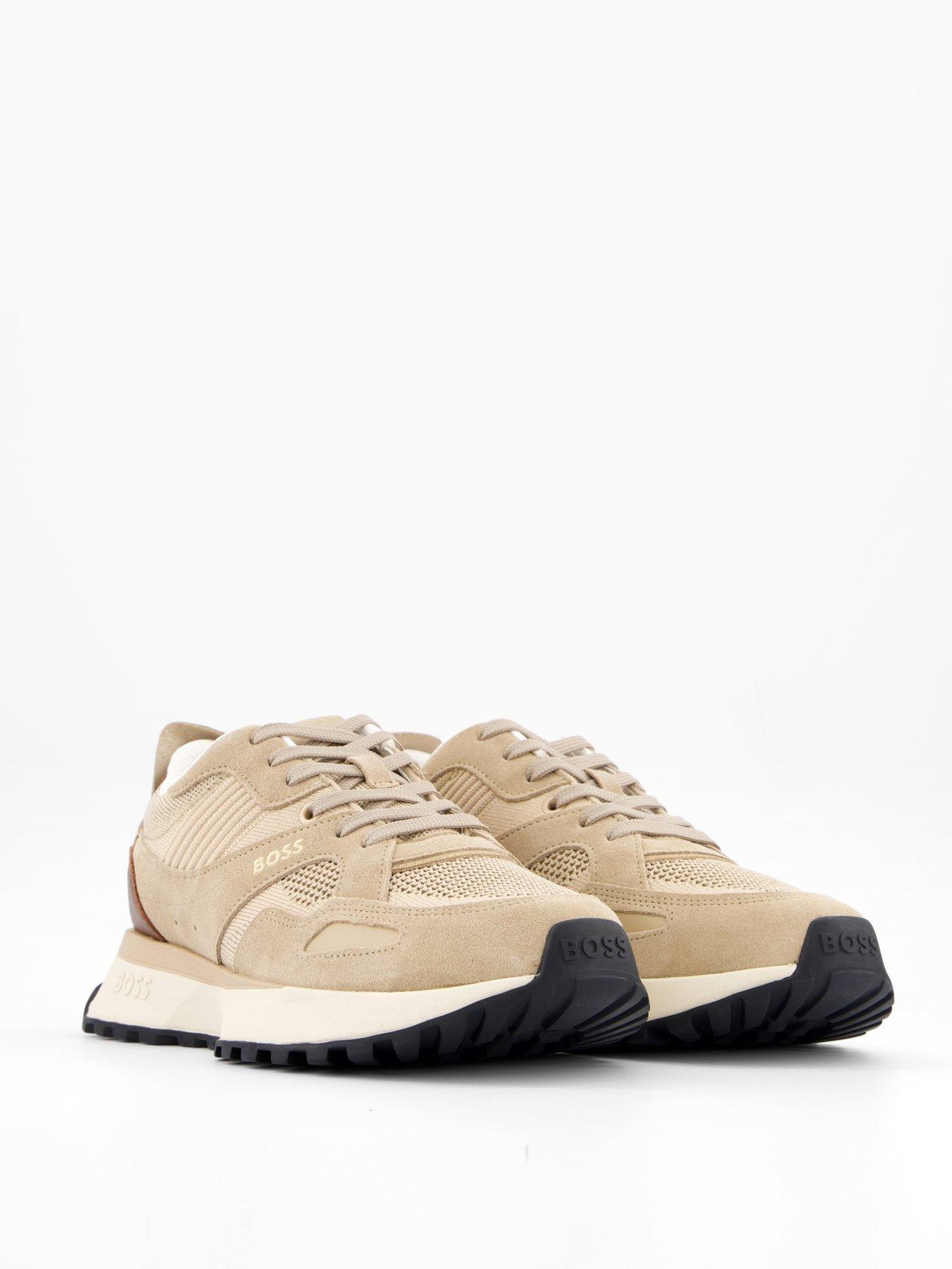 Image 6 of 7 of BOSS Jonah Running Trainers - Open Beige