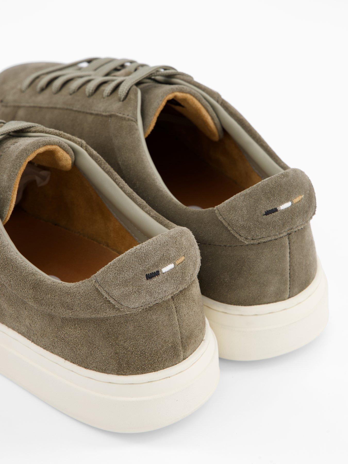 Image 5 of 7 of BOSS Kieran Tennis Leather Trainers - Open Green