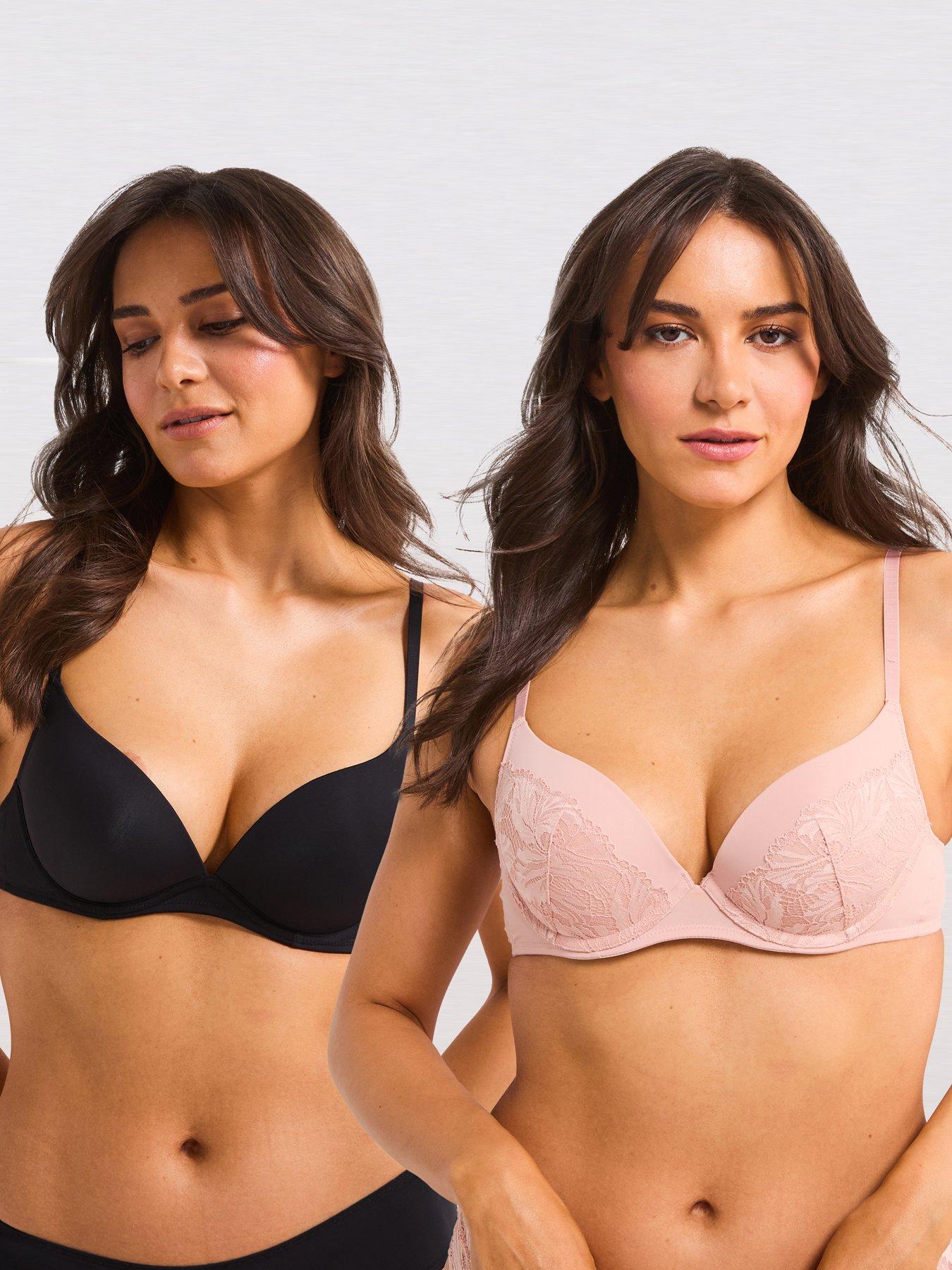 Image of DORINA Nadia 2pk Push Up Plunge Bra - Multi