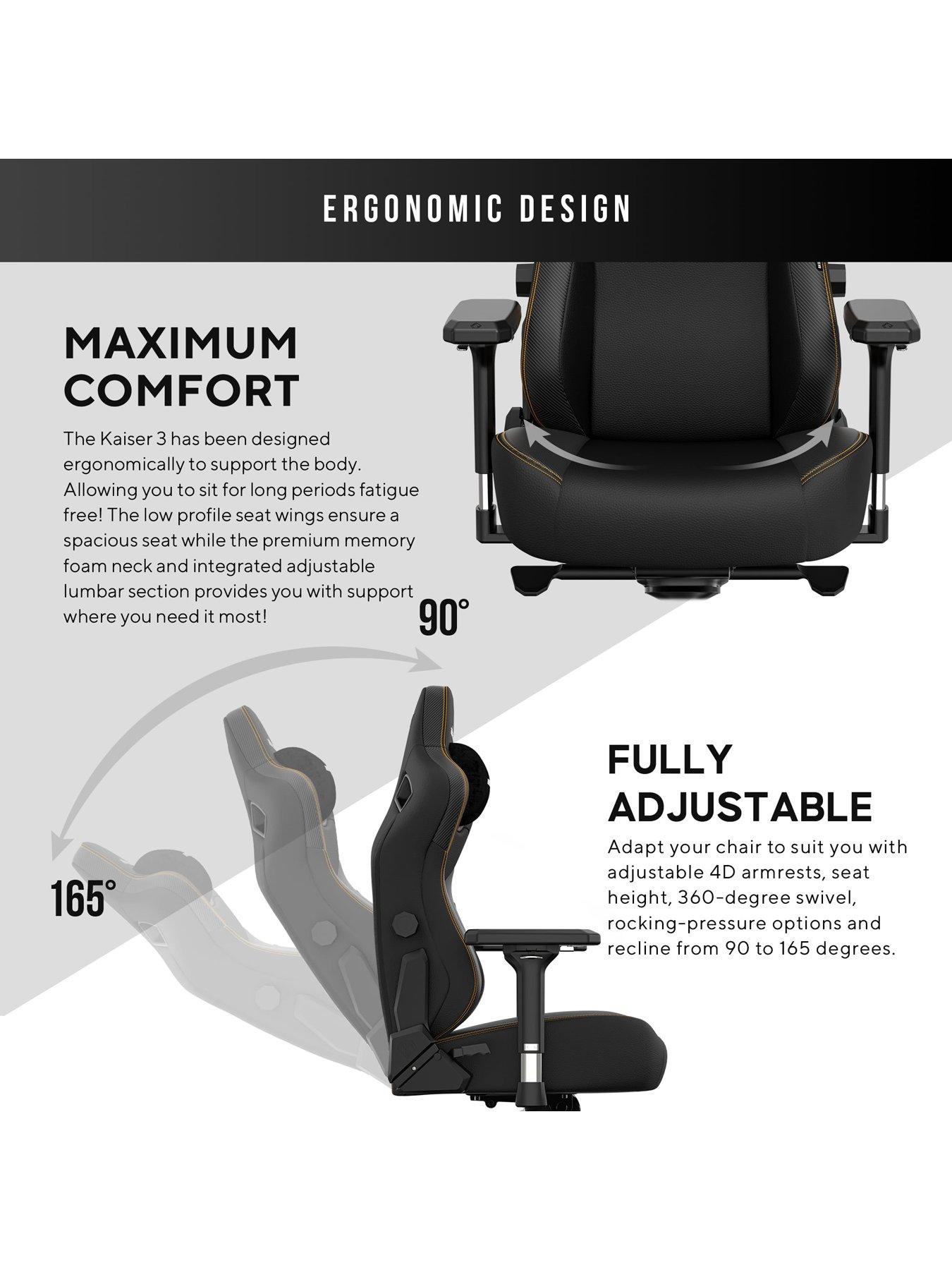 Image 4 of 7 of Andaseat Kaiser Series 3 Premium Gaming Chair Black