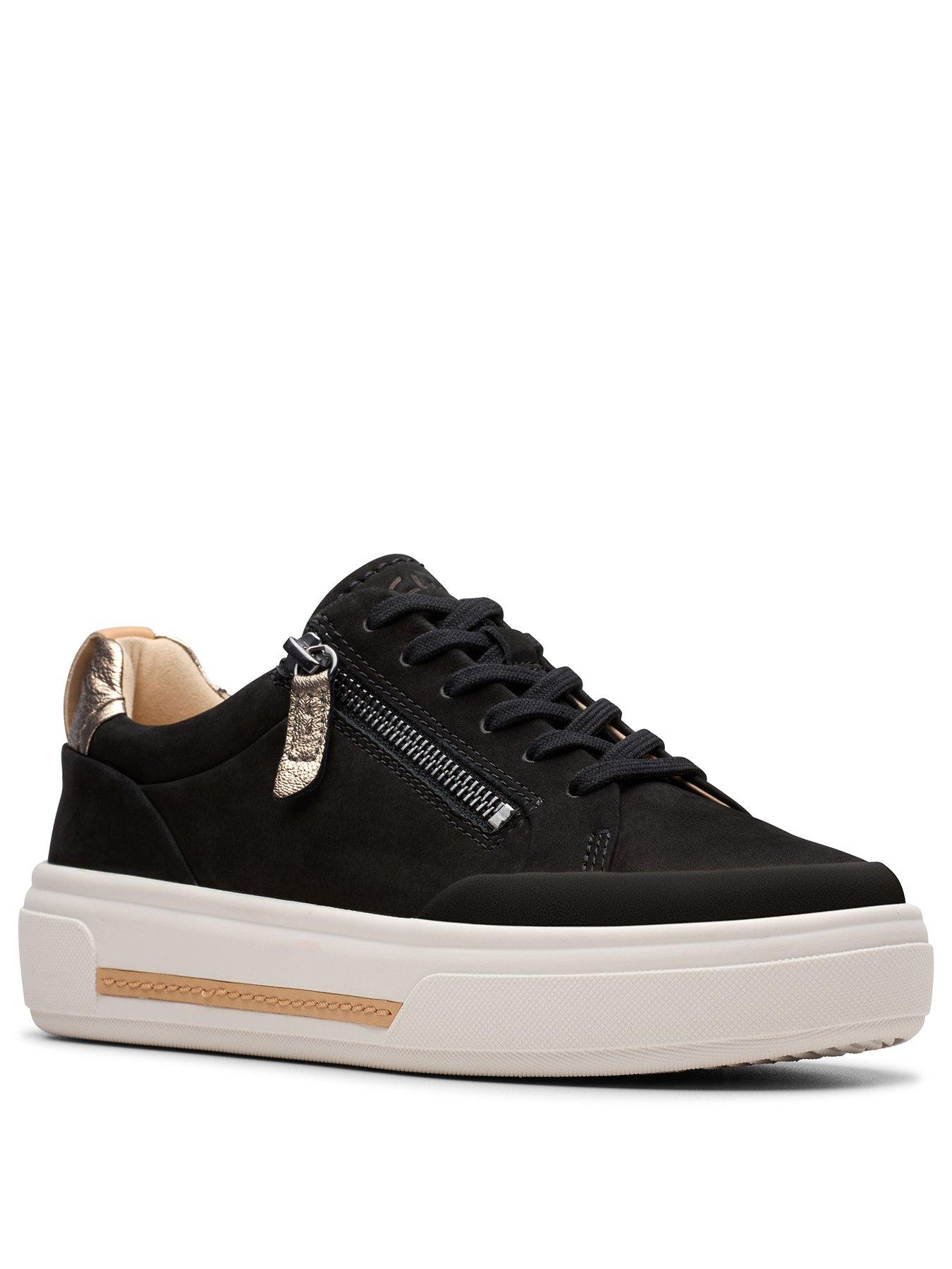 Image 2 of 7 of Clarks Hollyhock Zip Trainer - Black
