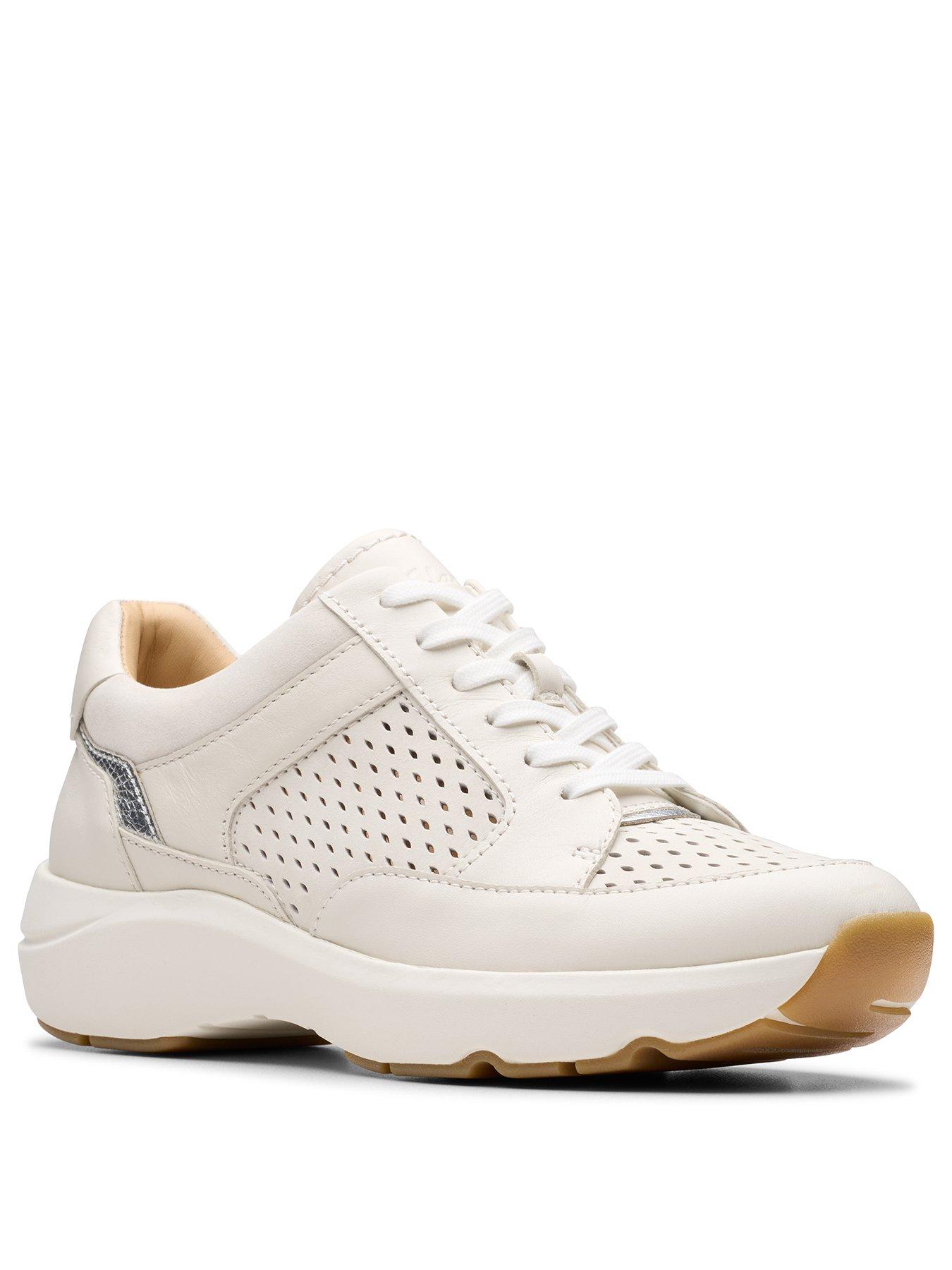 Image 2 of 7 of Clarks Tivoli Walk Mesh Trainer - White