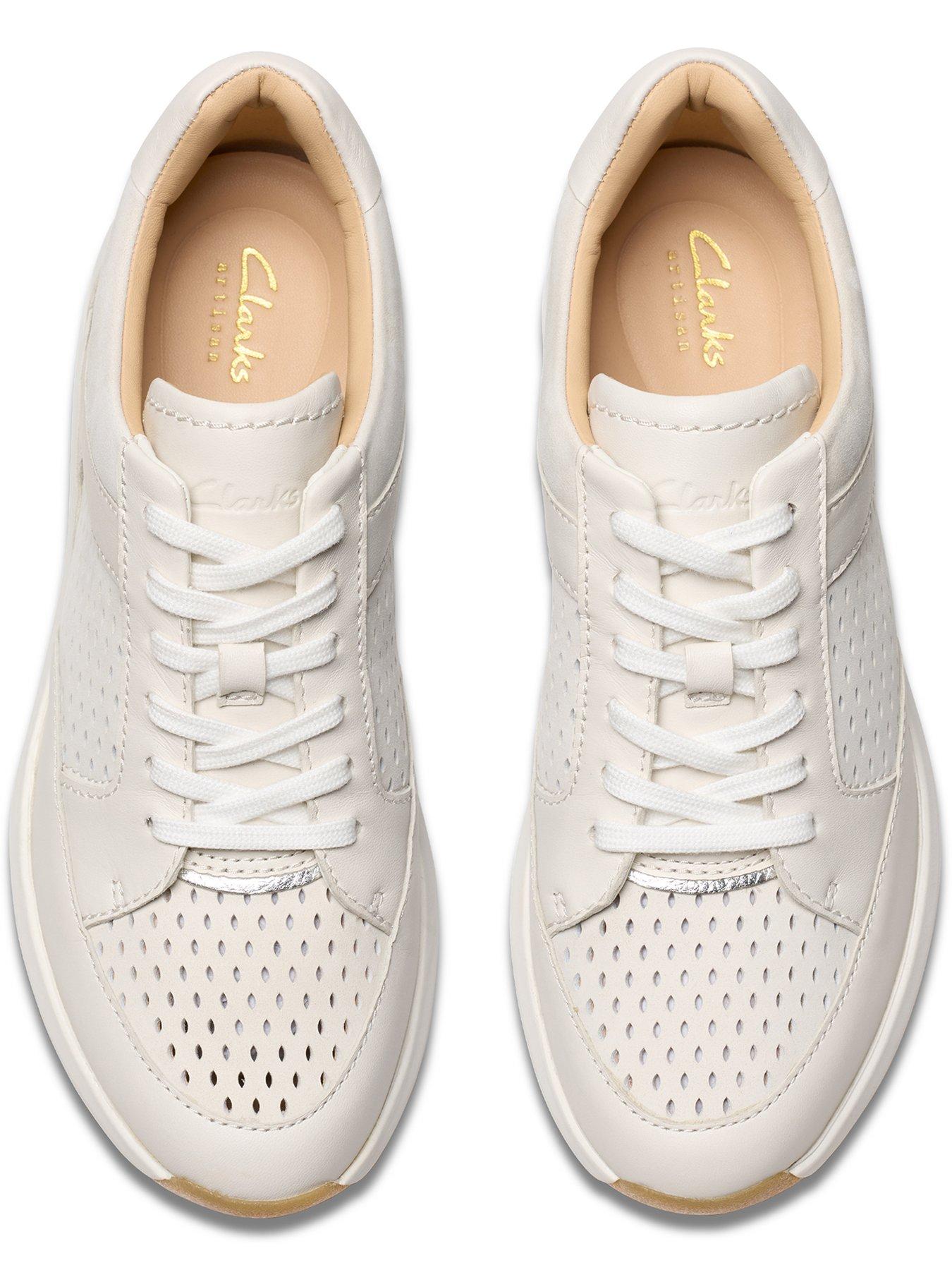 Image 4 of 7 of Clarks Tivoli Walk Mesh Trainer - White