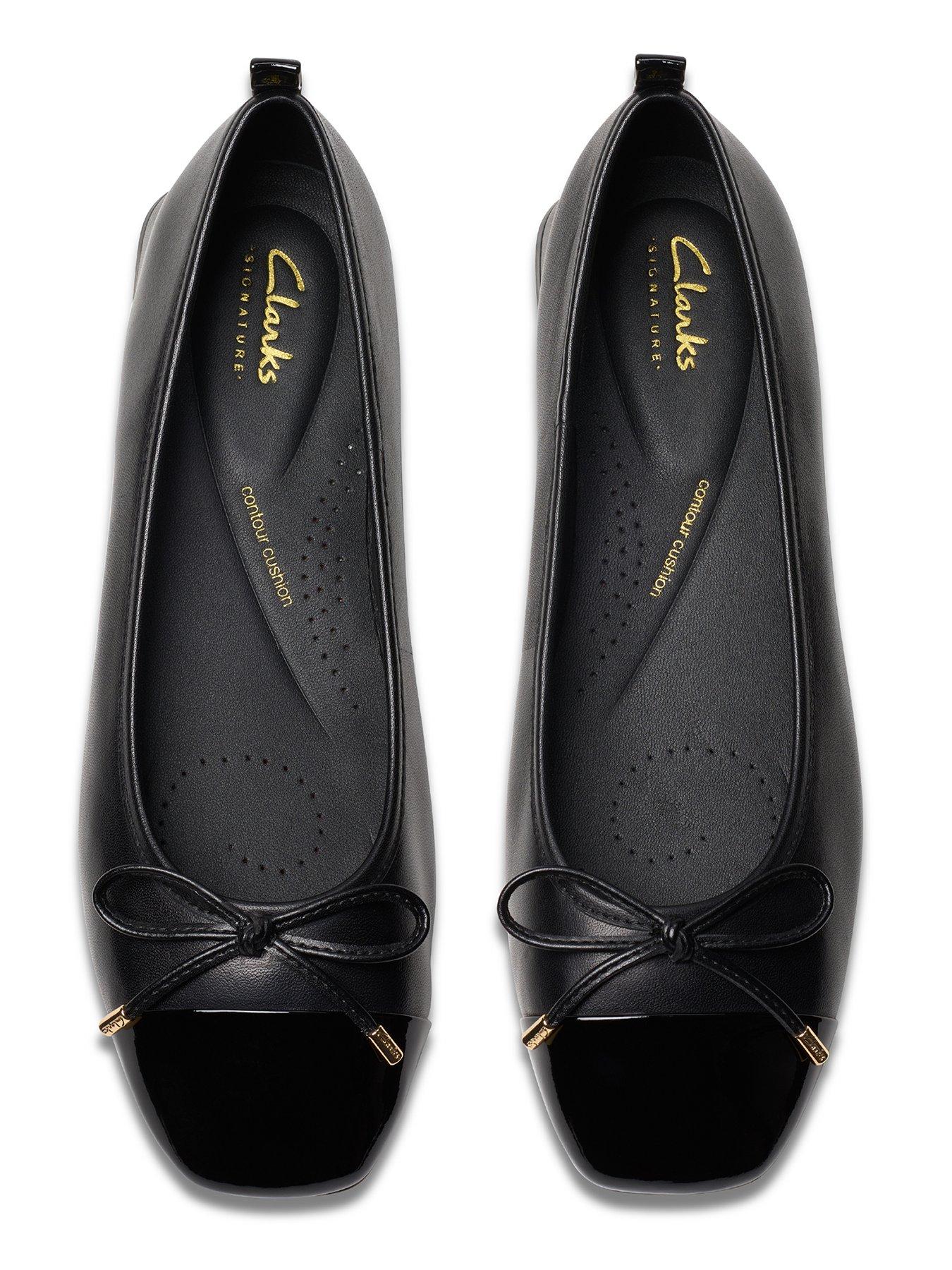 Image 4 of 7 of Clarks Ubree 15 Poppy Leather Ballerina - Black